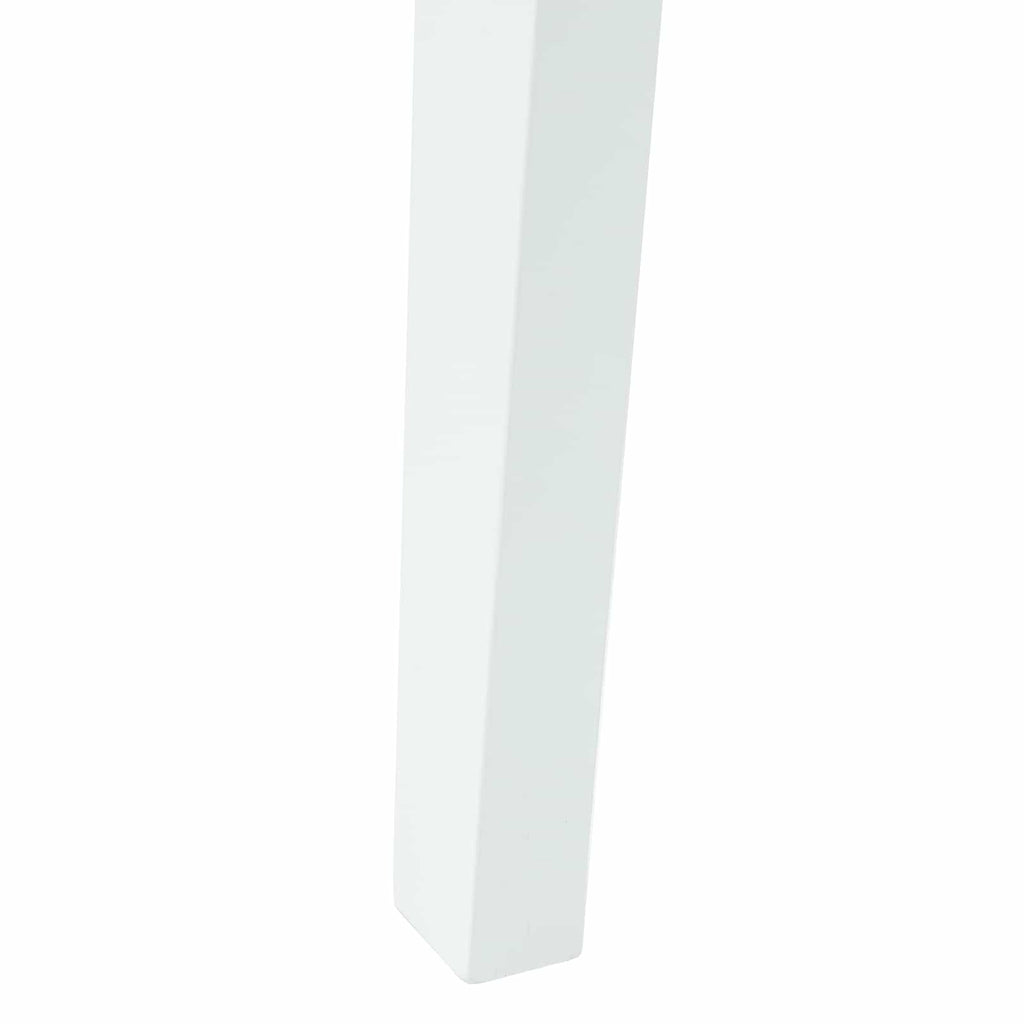 vidaXL Krzesła jadalne 2 pcs Biały 42 x 47.5 x 81 cm Drewno Gumowe