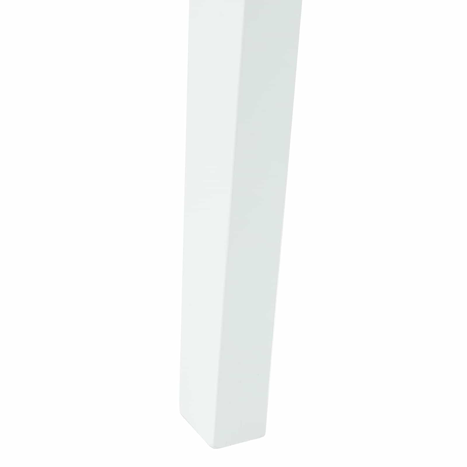 vidaXL Krzesła jadalne 2 pcs Biały 42 x 47.5 x 81 cm Drewno Gumowe