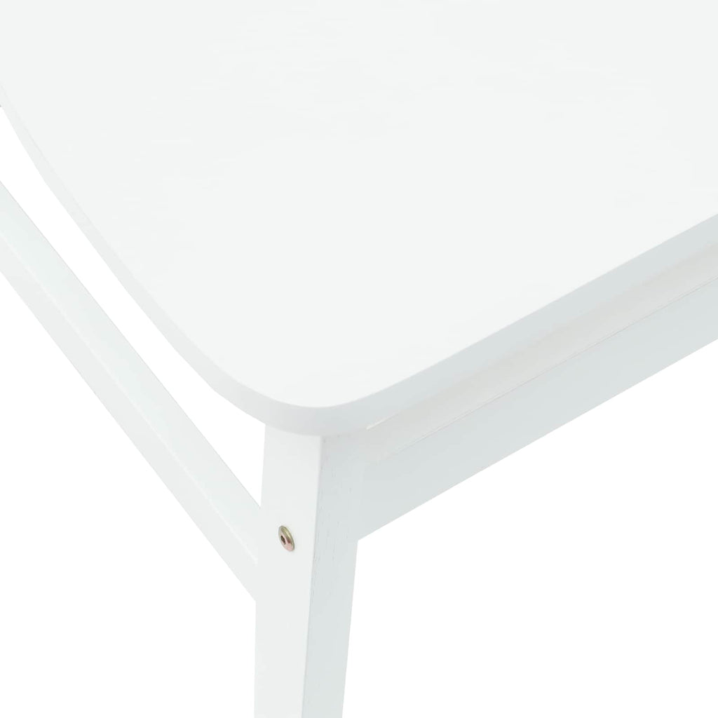 vidaXL Krzesła jadalne 2 pcs Biały 42 x 47.5 x 81 cm Drewno Gumowe
