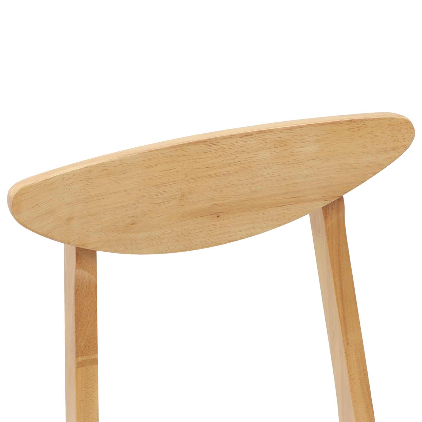 vidaXL Krzesła jadalne 2 pcs Naturalny 42 x 47.5 x 81 cm Drewno Gumowe