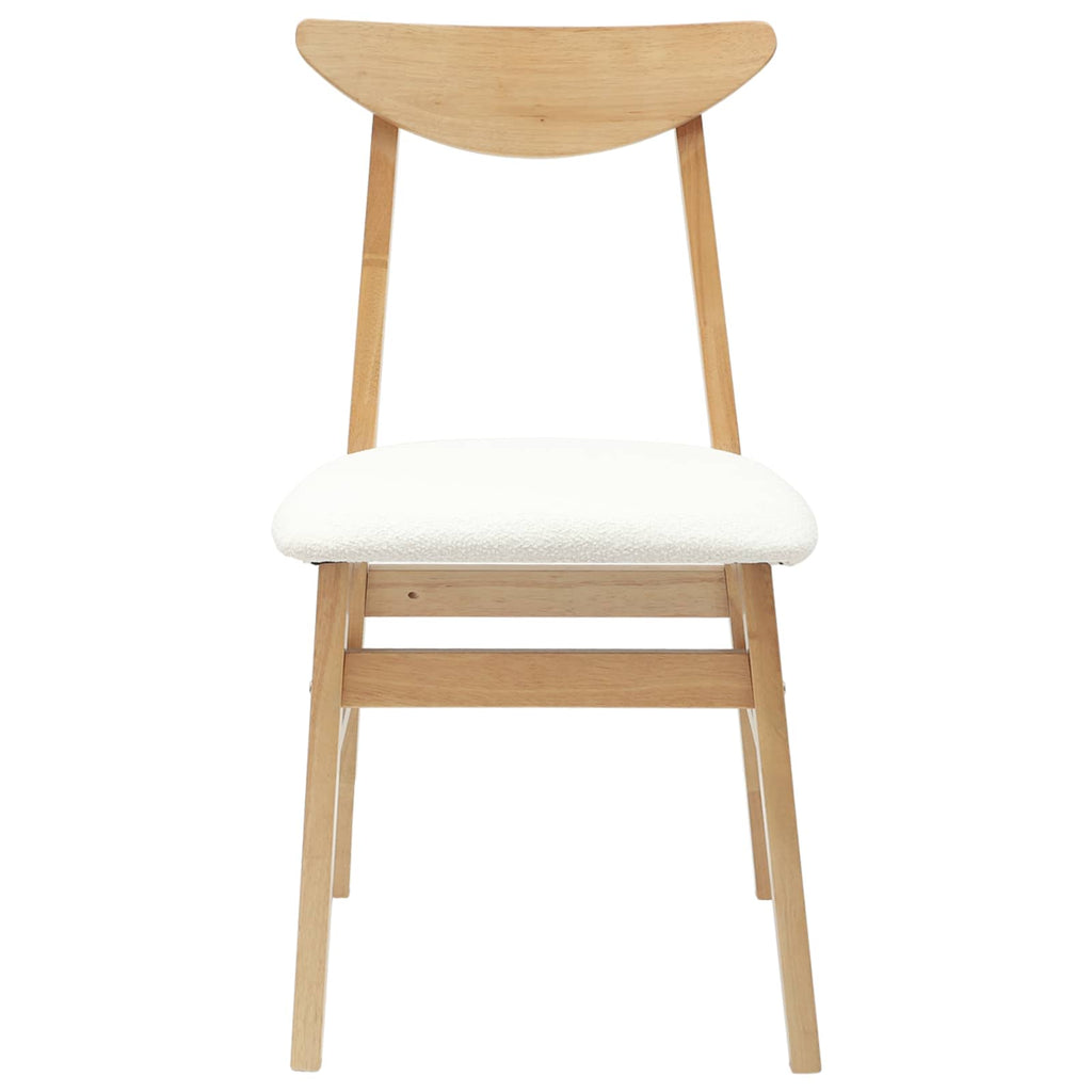 vidaXL Krzesła jadalne 2 pcs Naturalny 42 x 47.5 x 81 cm Drewno Gumowe