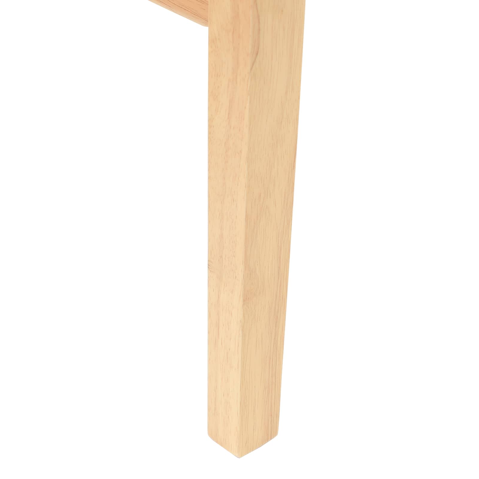 vidaXL Krzesła jadalne 2 pcs Naturalny 43 x 54 x 89 cm Drewno Gumowe