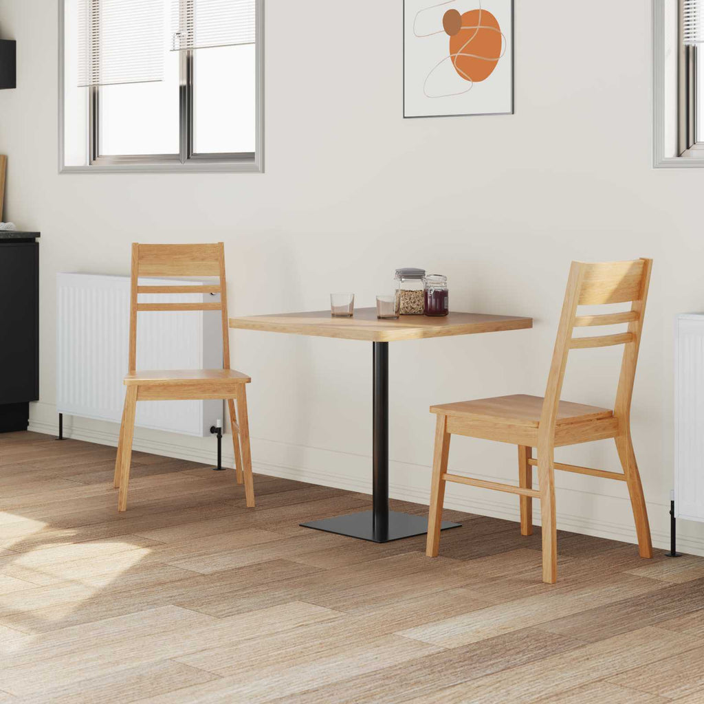 vidaXL Krzesła jadalne 2 pcs Naturalny 43 x 54 x 89 cm Drewno Gumowe