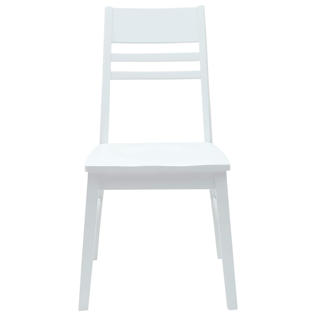 vidaXL Krzesła jadalne 2 pcs Biały 43 x 54 x 89 cm Drewno Gumowe