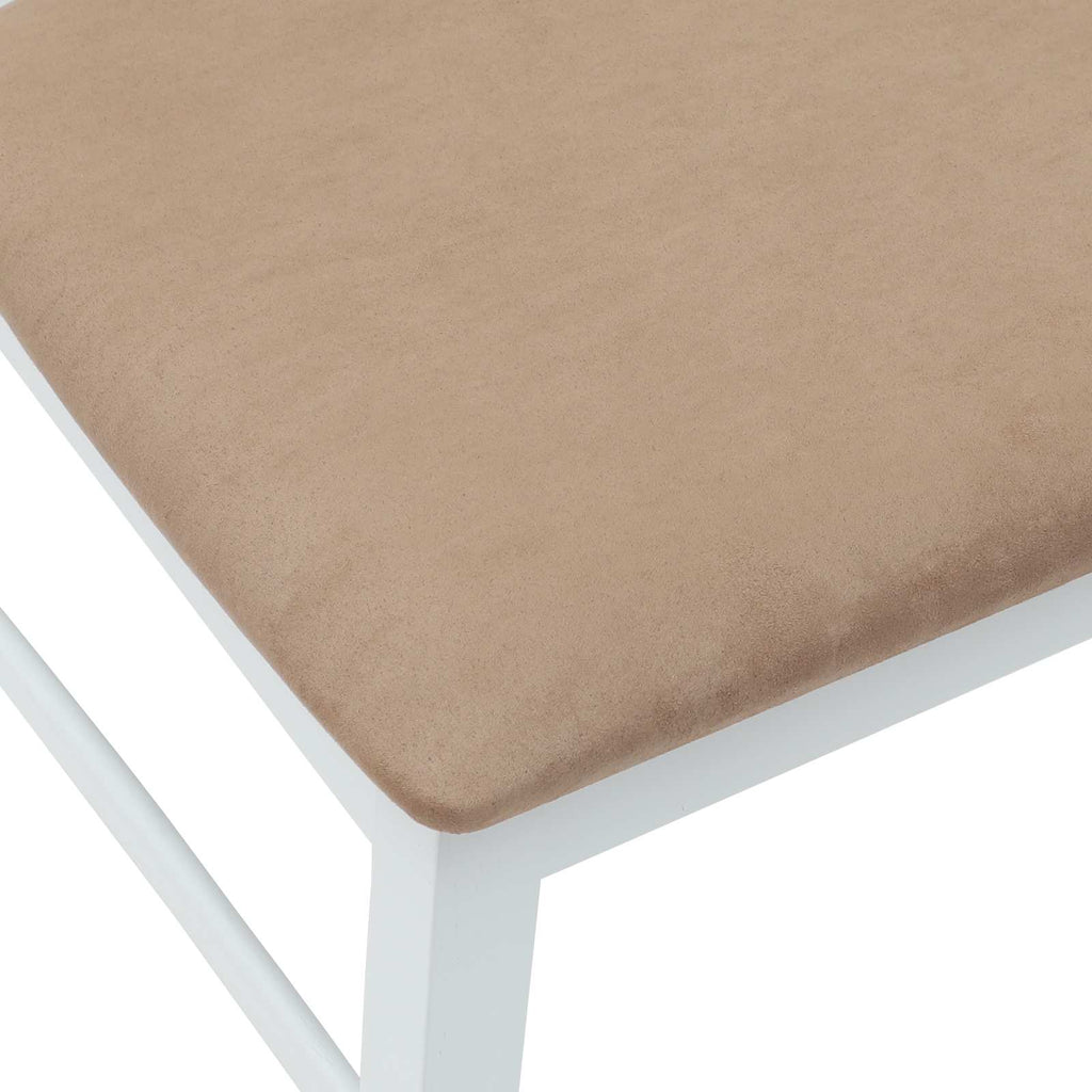 vidaXL Krzesła jadalne 2 pcs Biały 43 x 54 x 89 cm Drewno Gumowe
