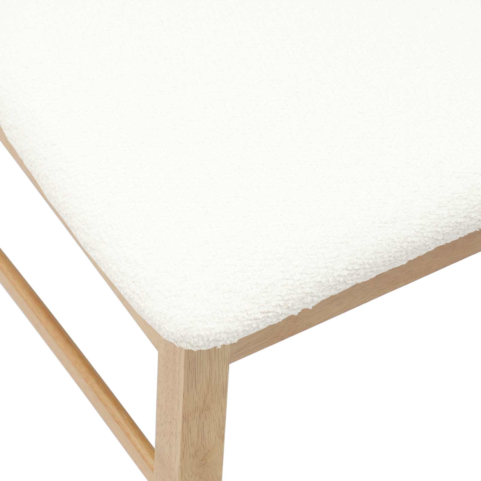 vidaXL Krzesła jadalne 2 pcs Naturalny 43 x 54 x 89 cm Drewno Gumowe