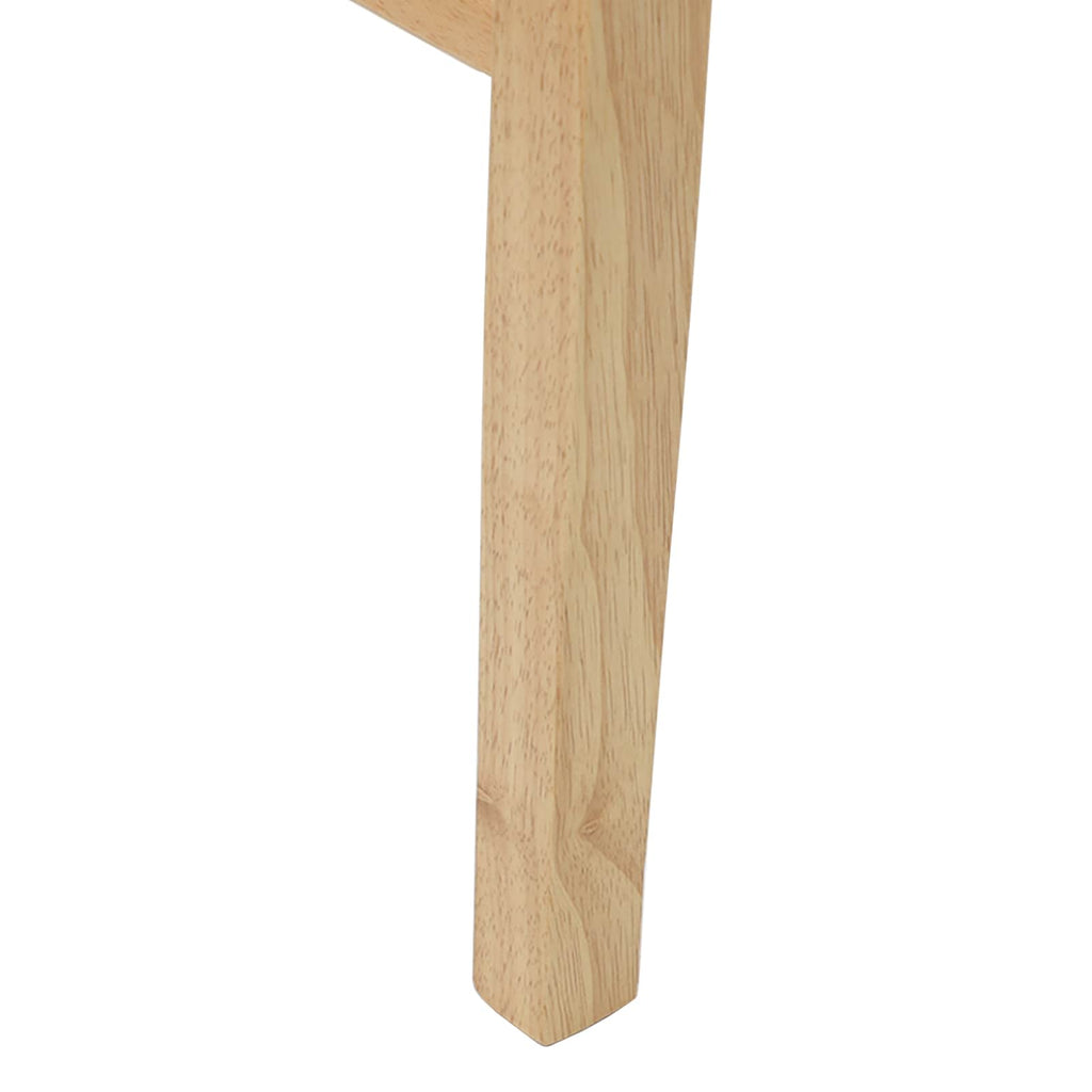 vidaXL Krzesła jadalne 2 pcs Naturalny 43 x 54 x 89 cm Drewno Gumowe