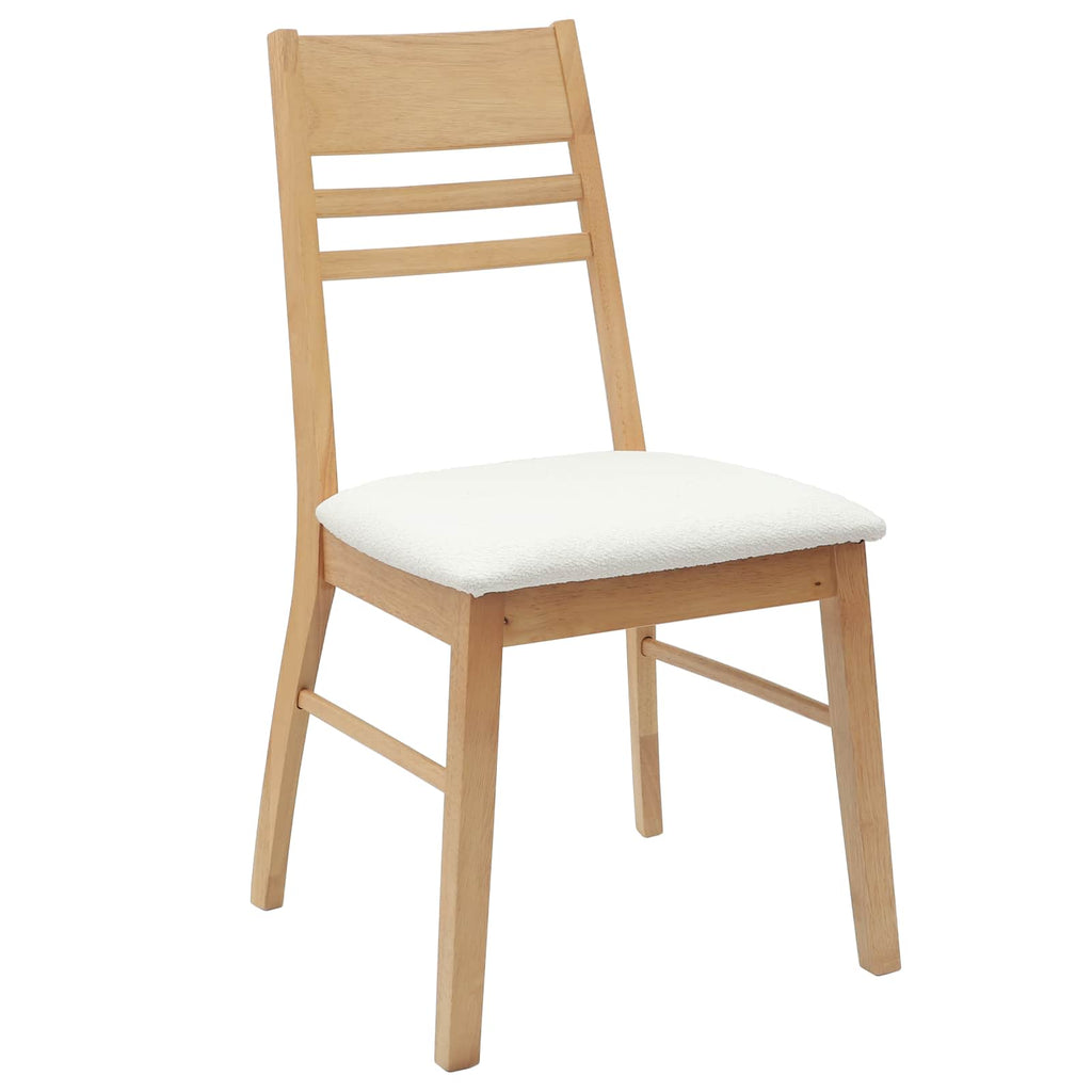 vidaXL Krzesła jadalne 2 pcs Naturalny 43 x 54 x 89 cm Drewno Gumowe