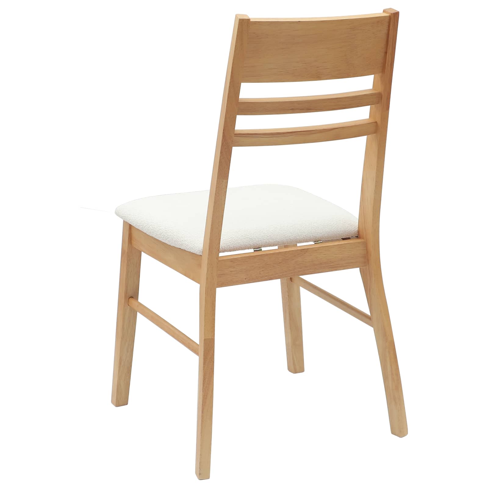 vidaXL Krzesła jadalne 2 pcs Naturalny 43 x 54 x 89 cm Drewno Gumowe