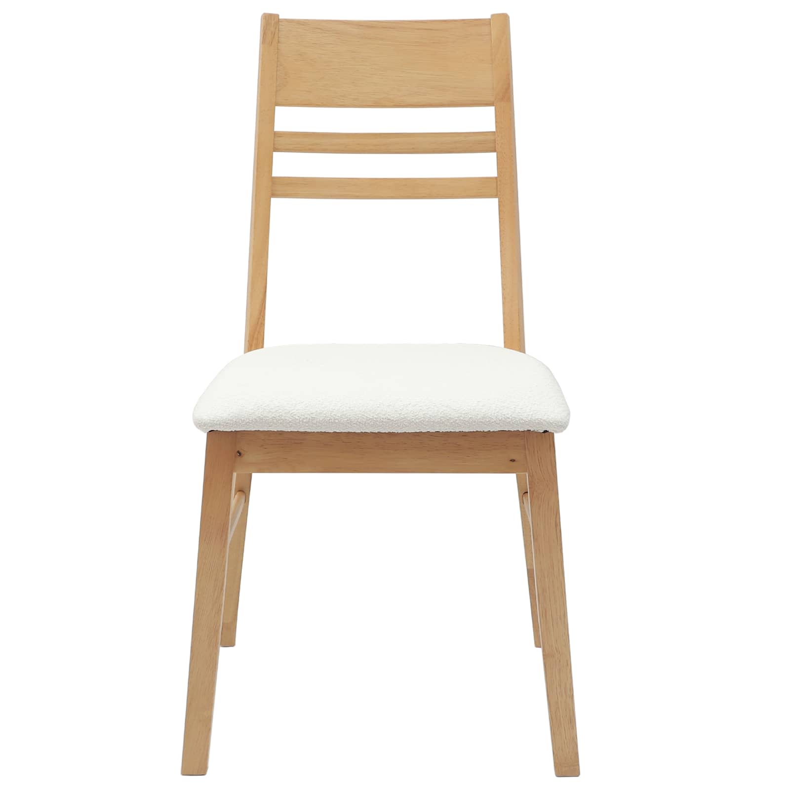 vidaXL Krzesła jadalne 2 pcs Naturalny 43 x 54 x 89 cm Drewno Gumowe
