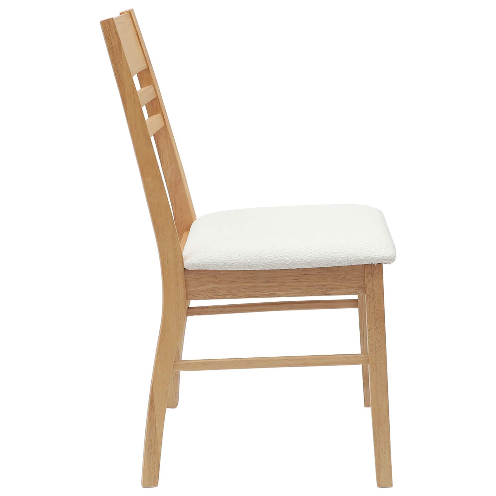 vidaXL Krzesła jadalne 2 pcs Naturalny 43 x 54 x 89 cm Drewno Gumowe