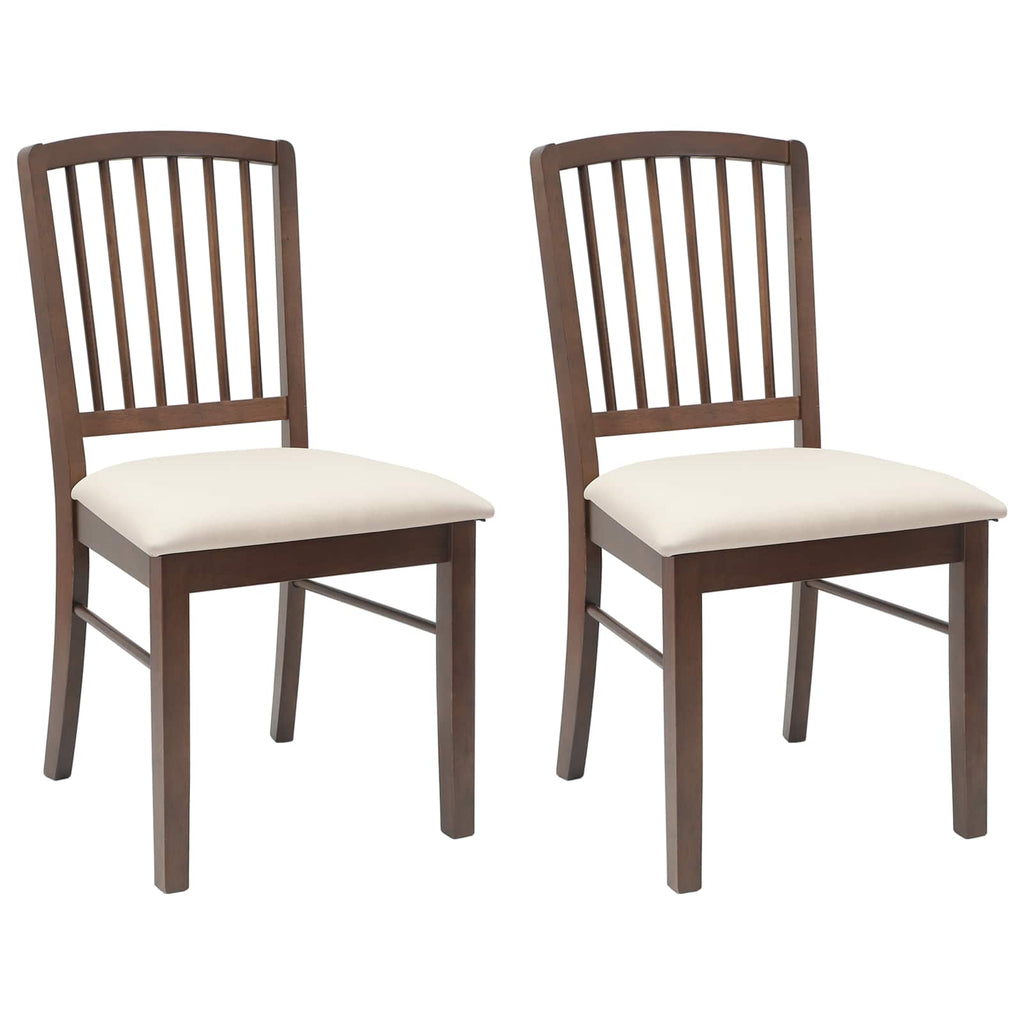 vidaXL Krzesła jadalne 2 pcs Jasny Brąz 50 x 52,5 x 91 cm