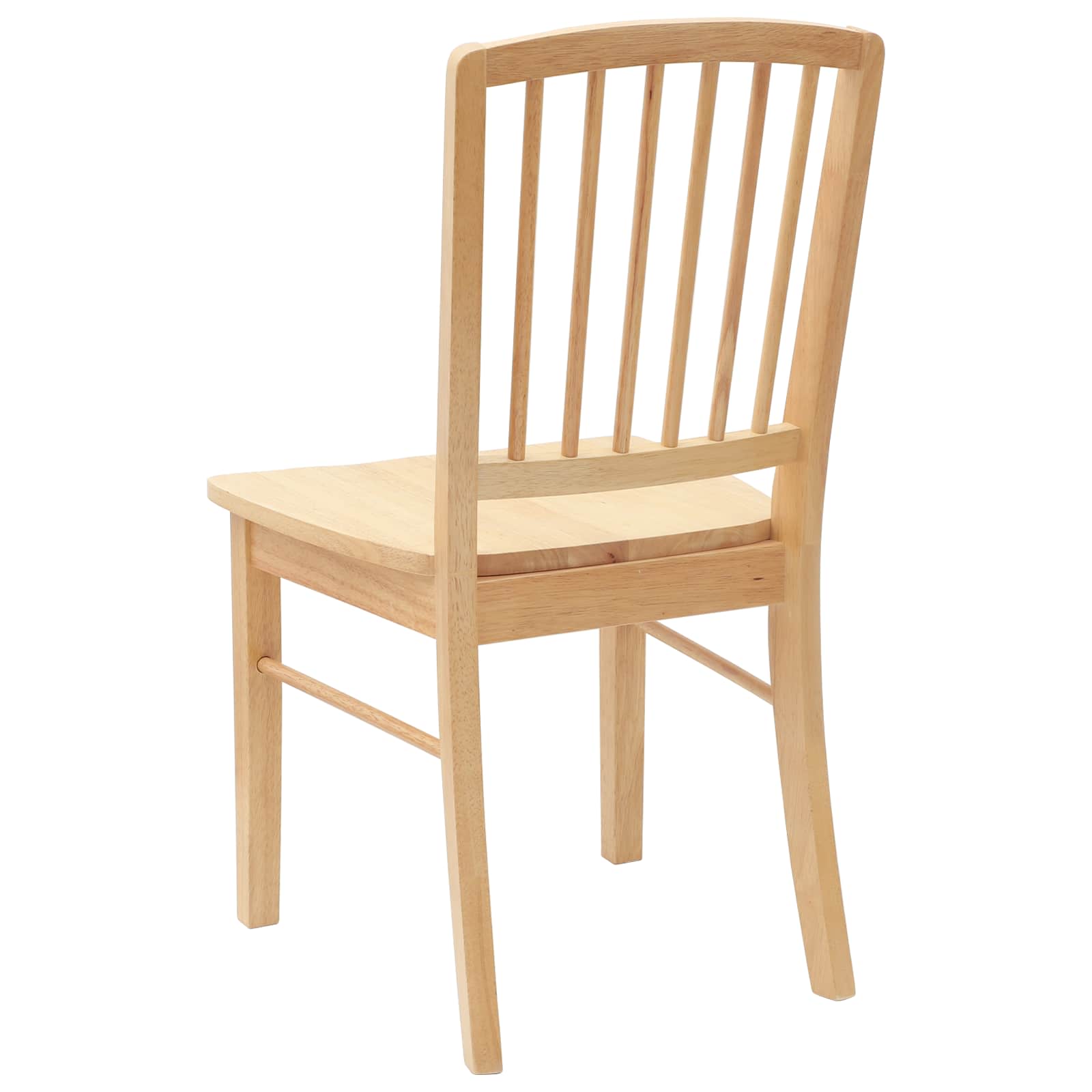vidaXL Krzesła jadalne 2 pcs Naturalny 50 x 52,5 x 91 cm Drewno Gumowe