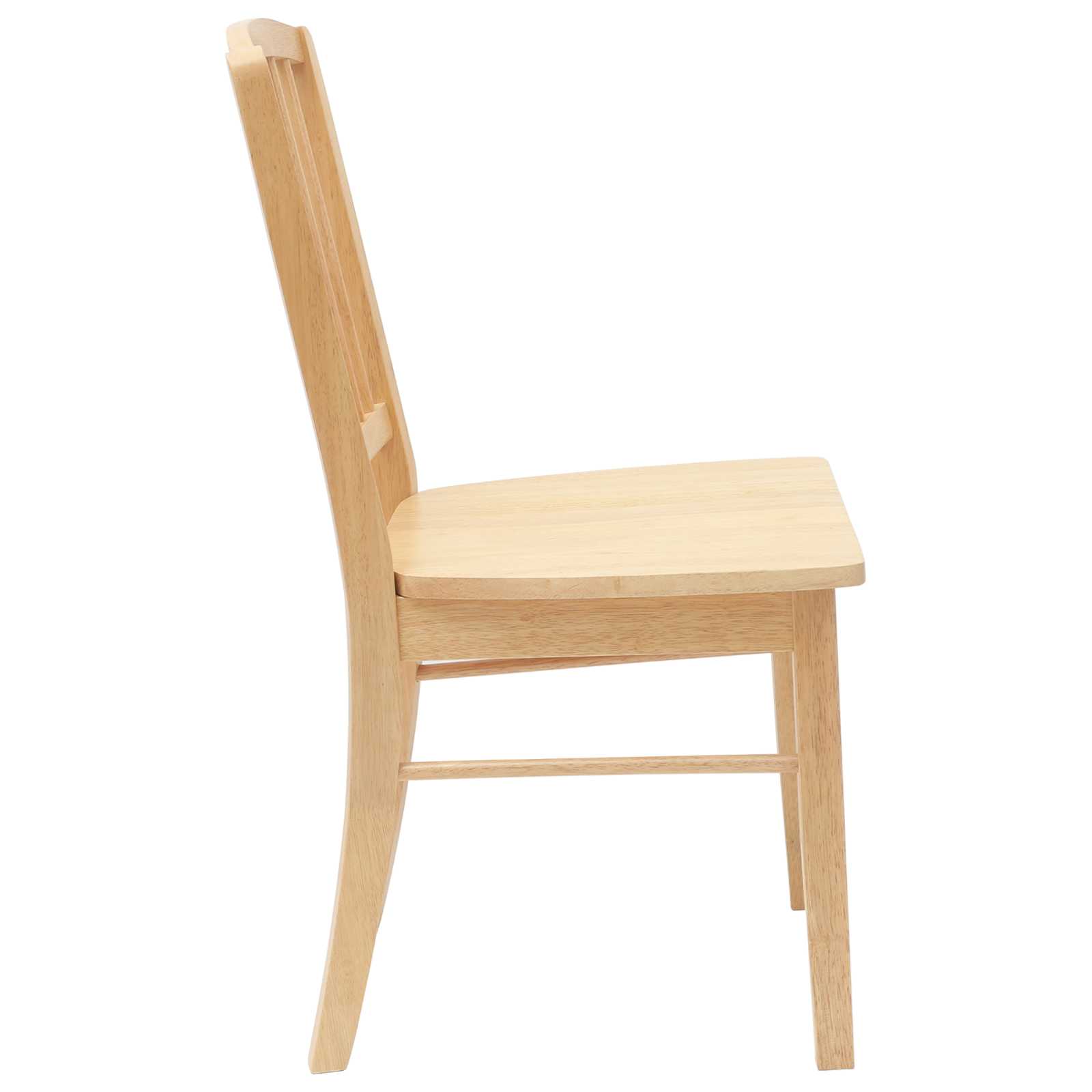 vidaXL Krzesła jadalne 2 pcs Naturalny 50 x 52,5 x 91 cm Drewno Gumowe