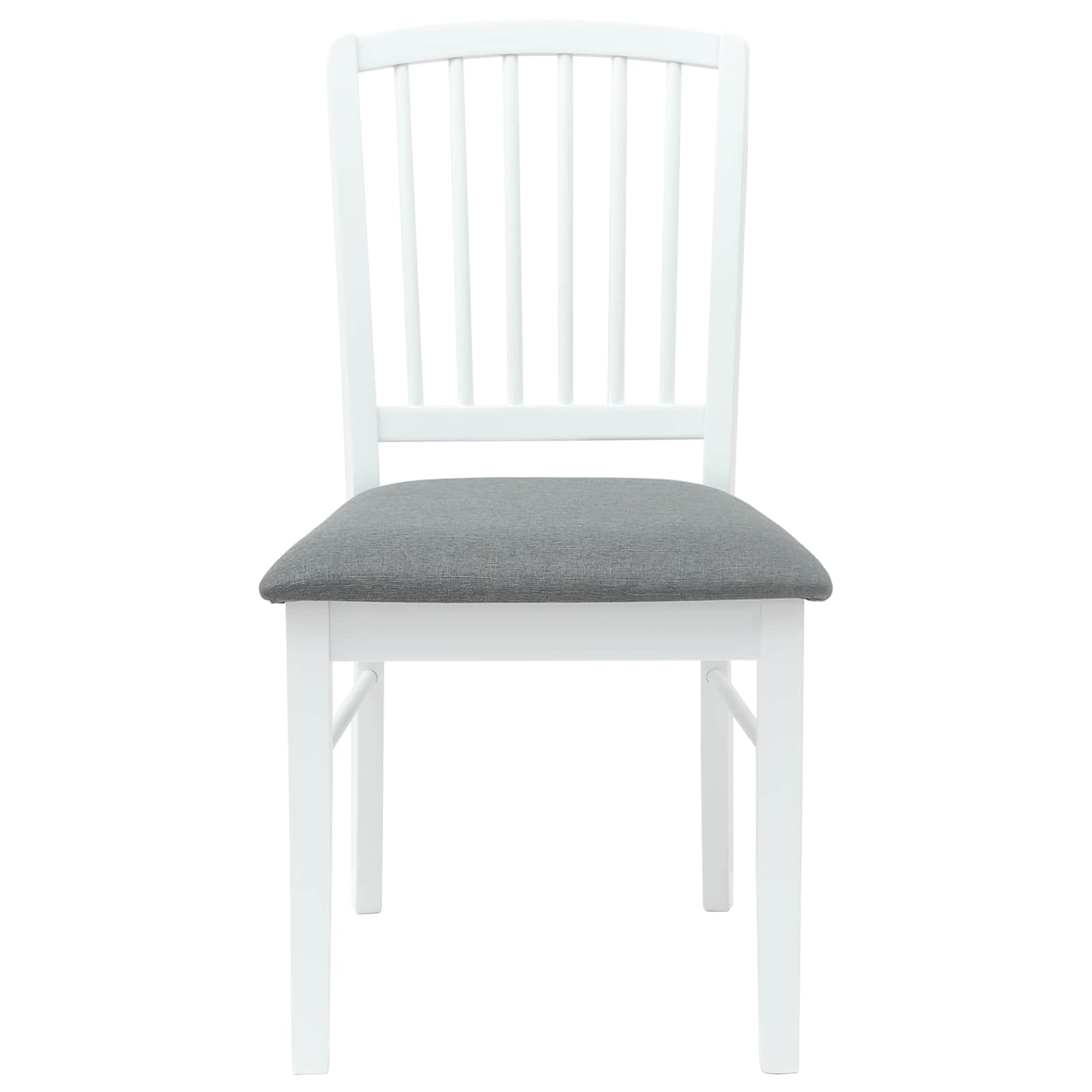 vidaXL Krzesła jadalne 2 pcs Biały 50 x 52,5 x 91 cm Drewno Gumowe