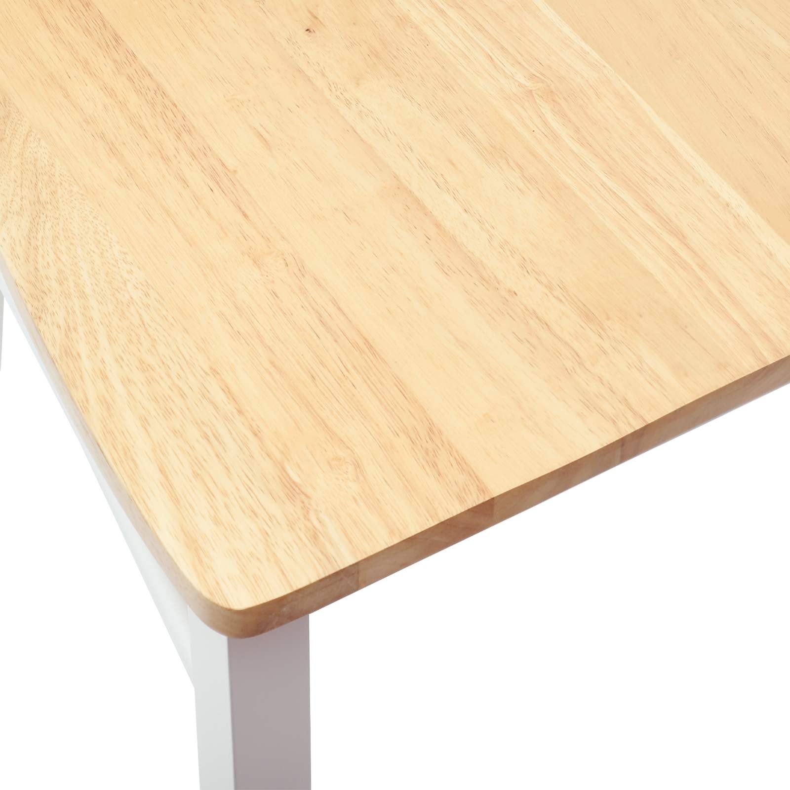 vidaXL Krzesła jadalne 2 pcs Biały 50 x 52,5 x 91 cm Drewno Gumowe