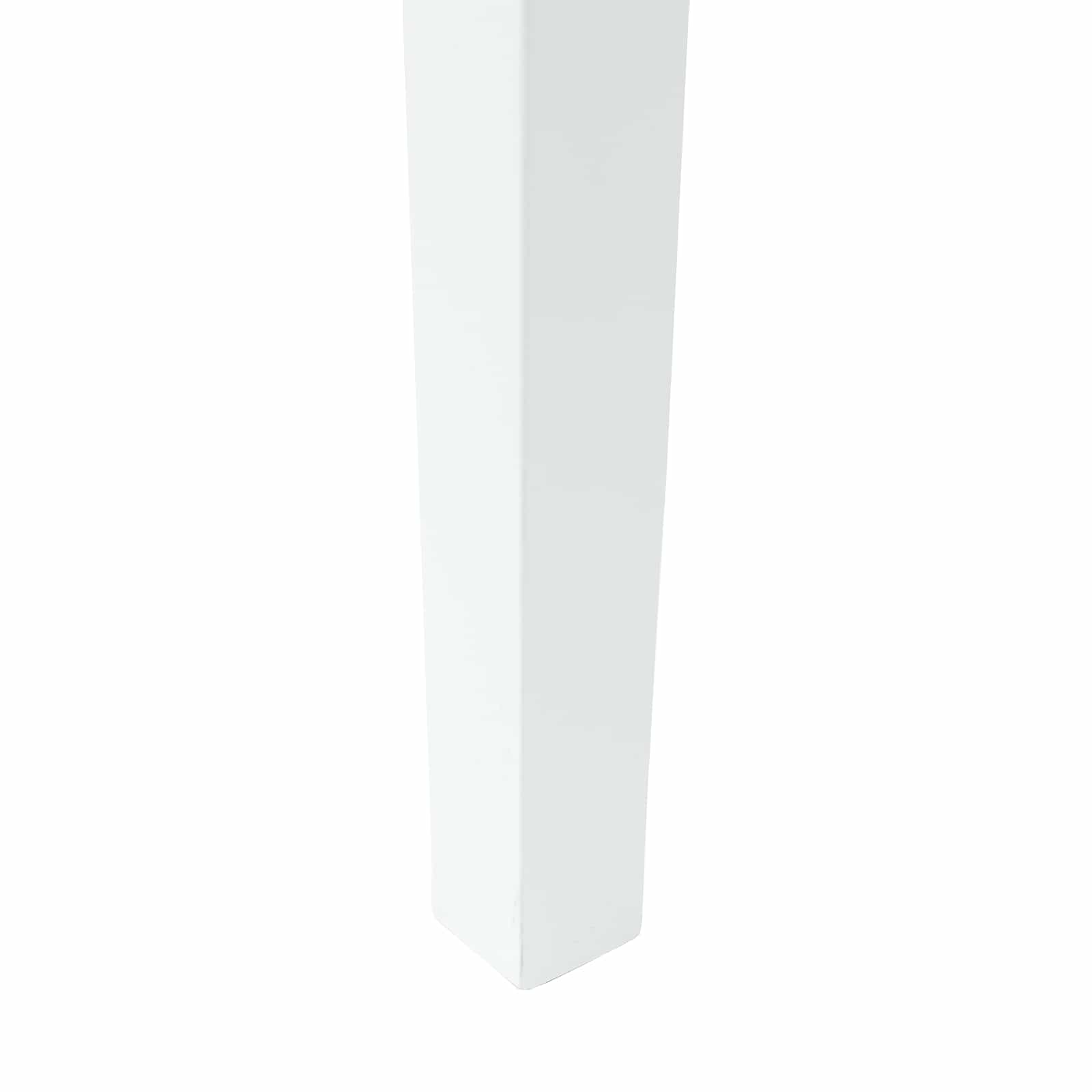 vidaXL Krzesła jadalne 2 pcs Biały 50 x 52,5 x 91 cm Drewno Gumowe