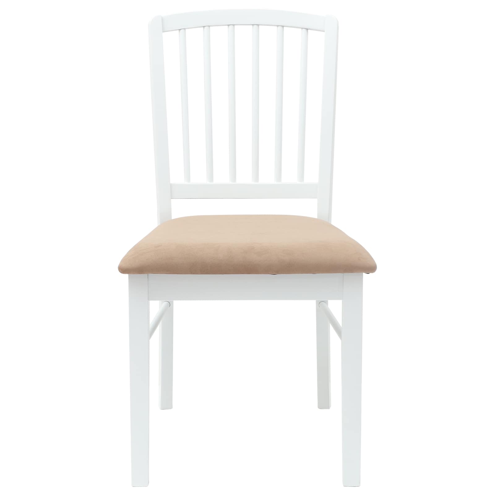 vidaXL Krzesła jadalne 2 pcs Biały 50 x 52,5 x 91 cm Drewno Gumowe