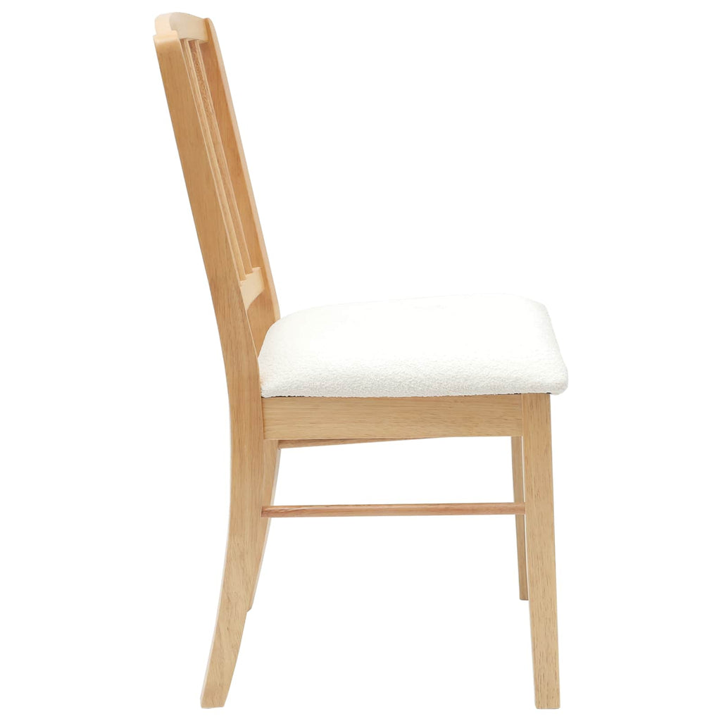 vidaXL Krzesła jadalne 2 pcs Naturalny 50 x 52,5 x 91 cm Drewno Gumowe