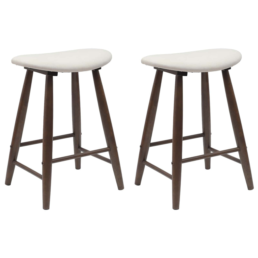 vidaXL Krzesła jadalne 2 pcs Jasny Brąz 46 x 37 x 63 cm Drewno Gumowe