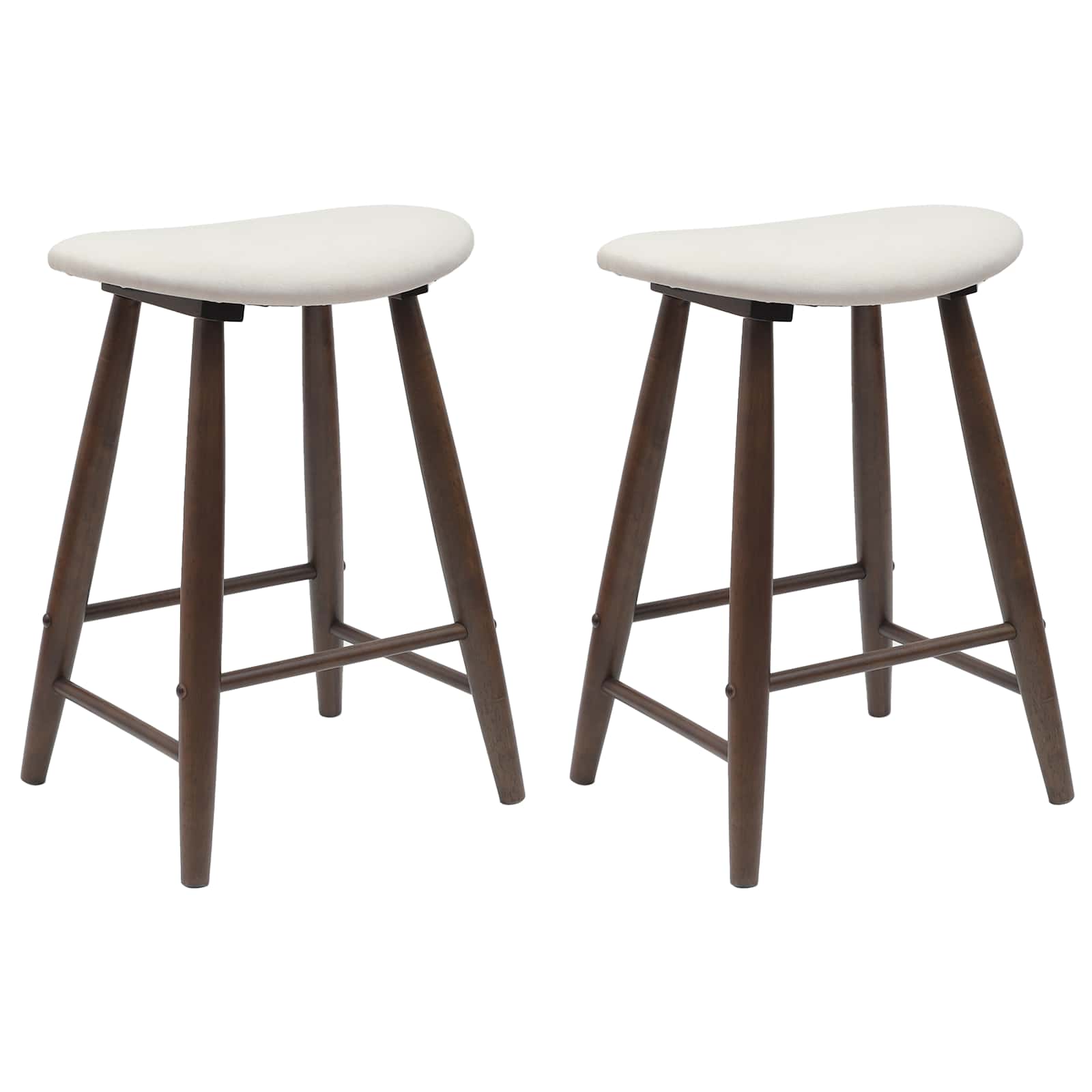 vidaXL Krzesła jadalne 2 pcs Jasny Brąz 46 x 37 x 63 cm Drewno Gumowe