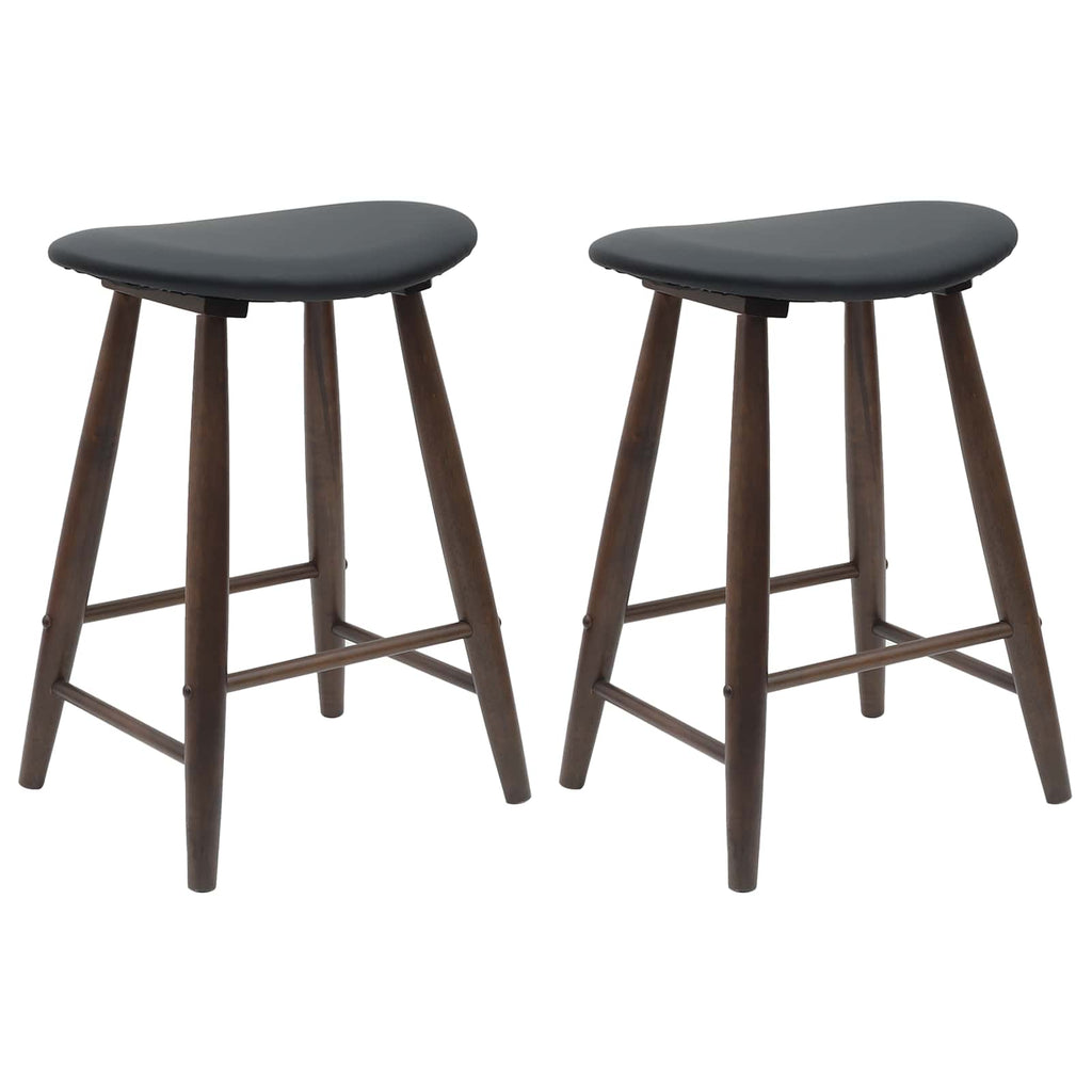 vidaXL Krzesła jadalne 2 pcs Jasny Brąz 46 x 37 x 63 cm Drewno Gumowe