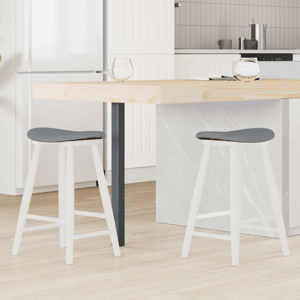 vidaXL Krzesła jadalne 2 pcs Biały 46 x 37 x 63 cm Drewno Gumowe
