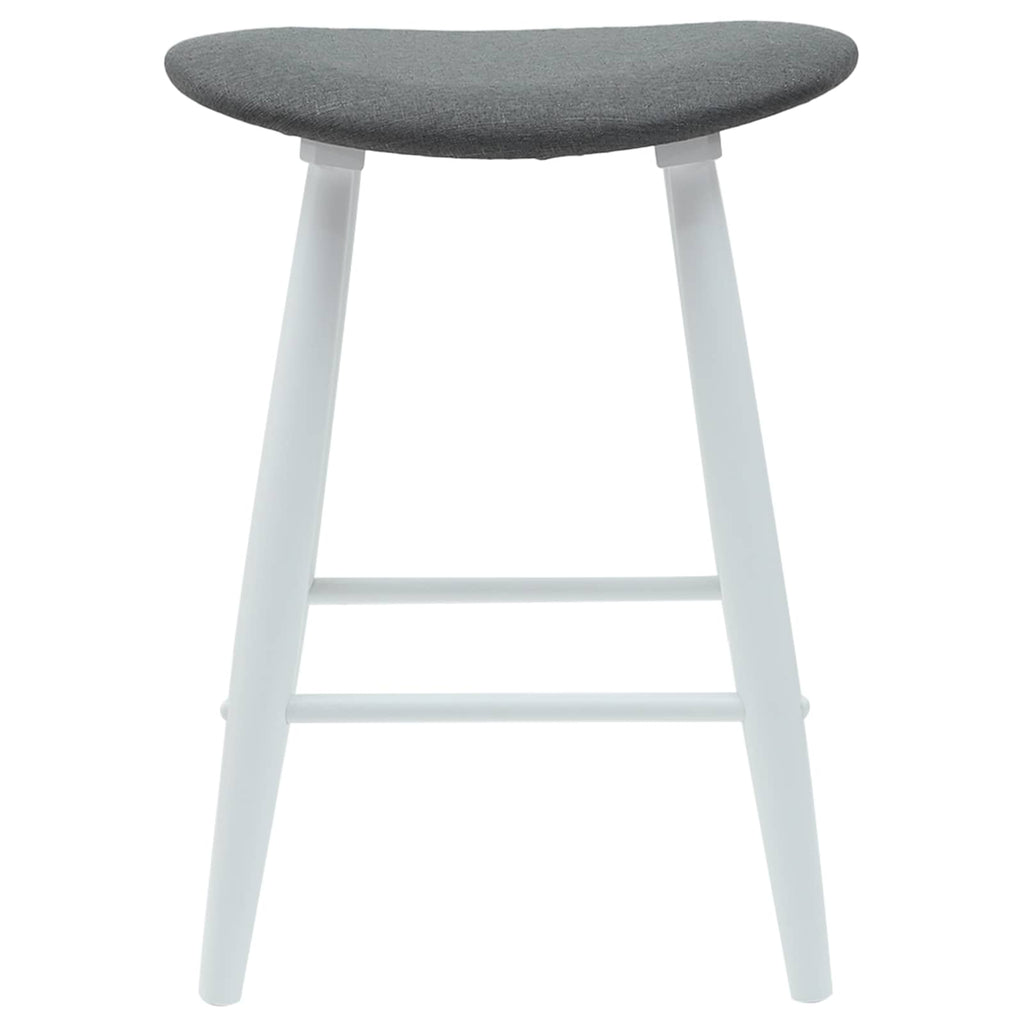vidaXL Krzesła jadalne 2 pcs Biały 46 x 37 x 63 cm Drewno Gumowe