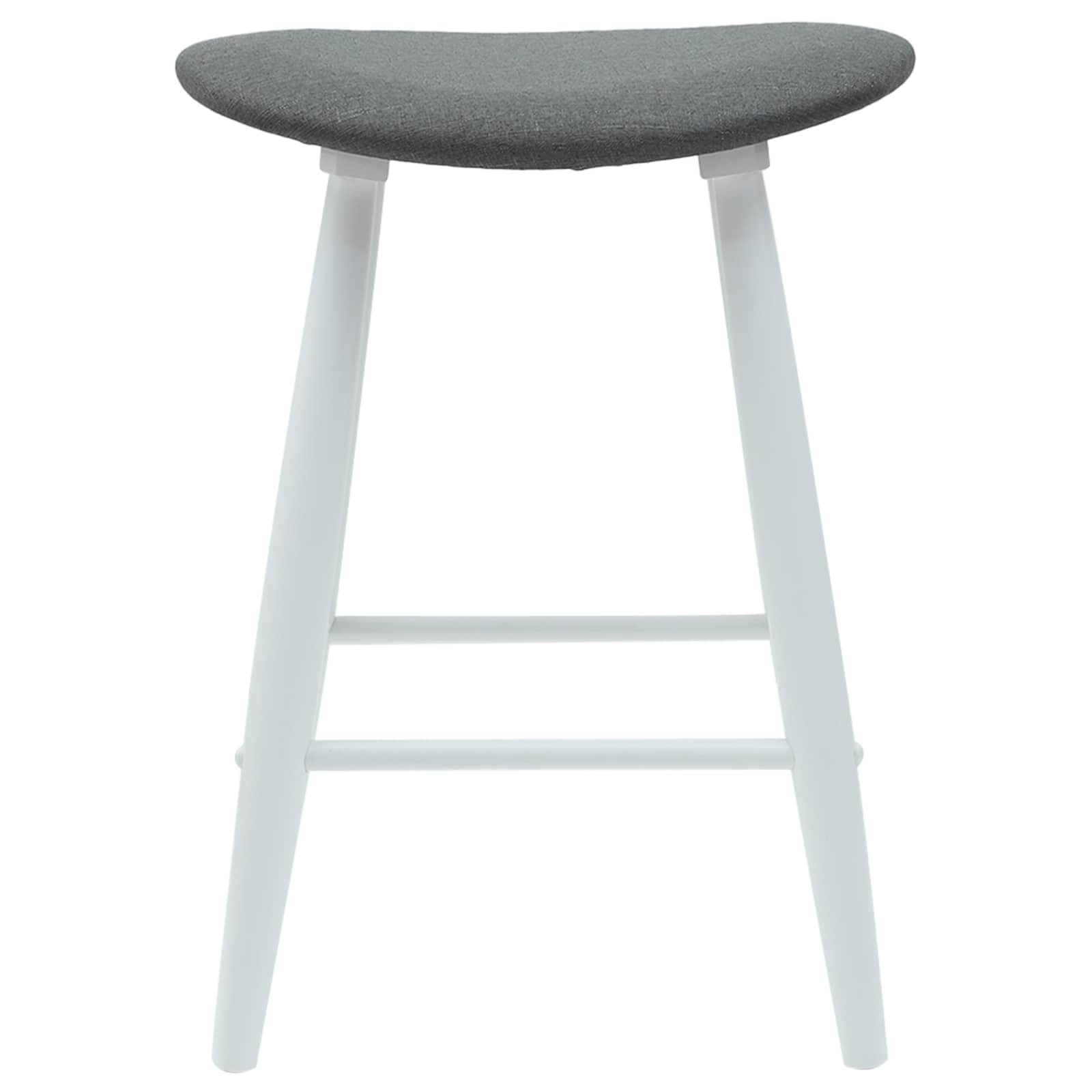vidaXL Krzesła jadalne 2 pcs Biały 46 x 37 x 63 cm Drewno Gumowe