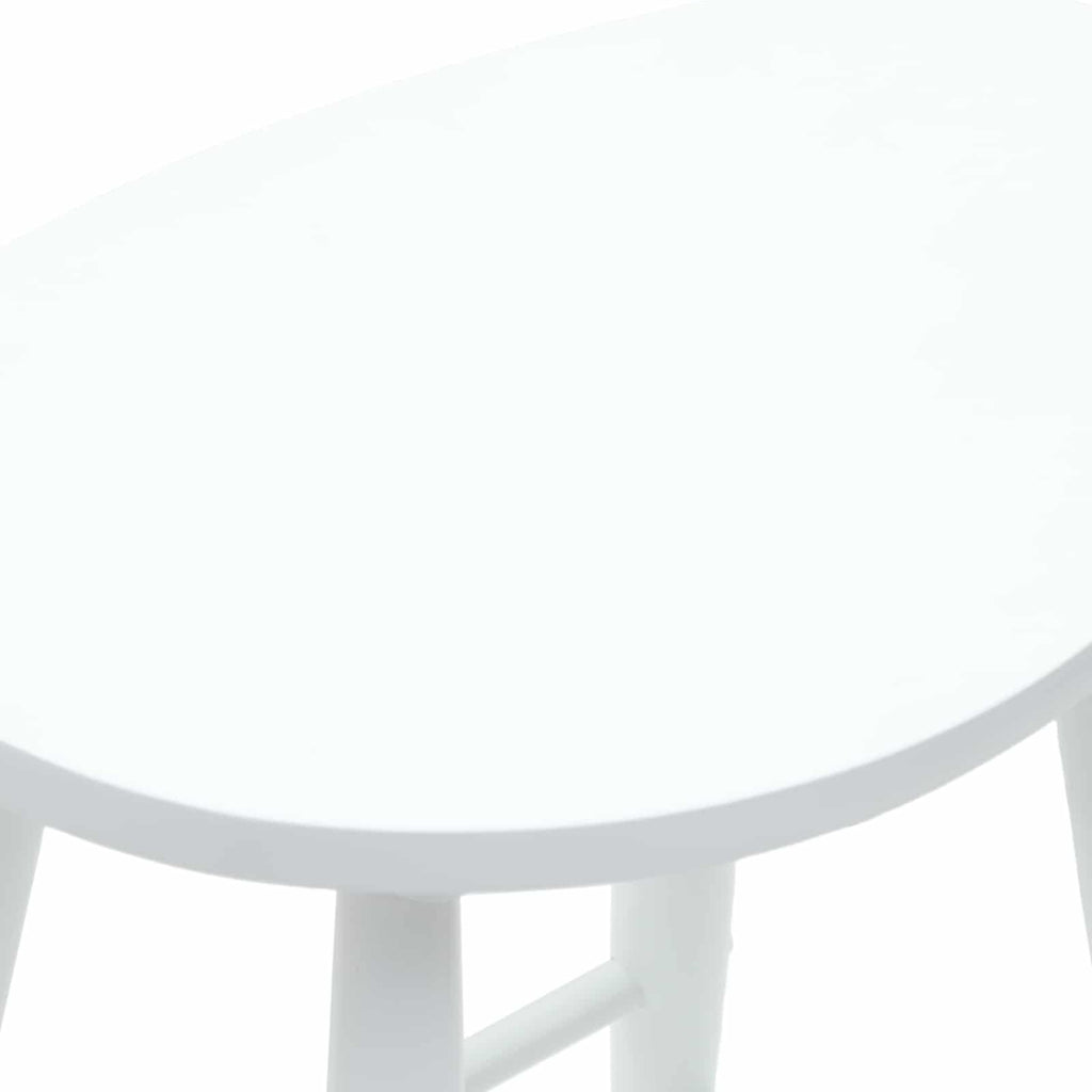 vidaXL Krzesła jadalne 2 pcs Biały 46 x 37 x 63 cm Drewno Gumowe