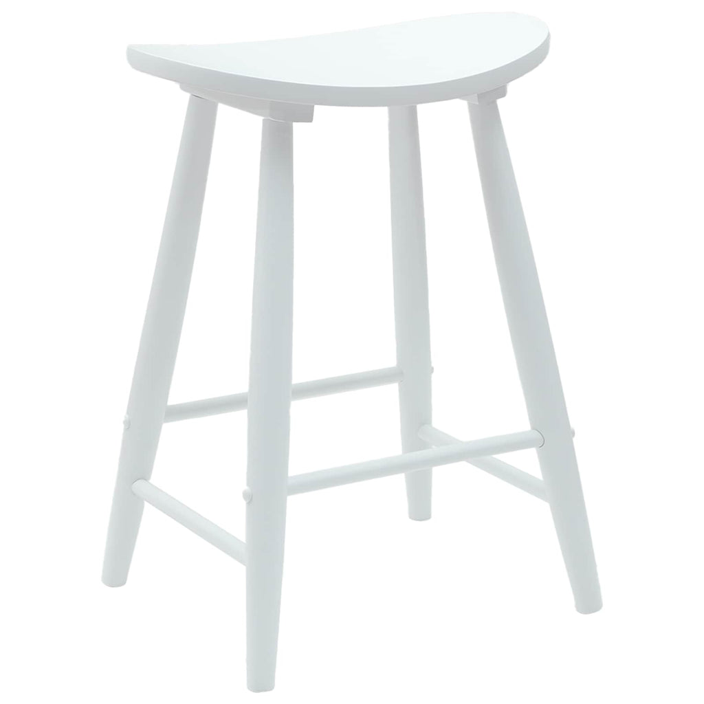 vidaXL Krzesła jadalne 2 pcs Biały 46 x 37 x 63 cm Drewno Gumowe