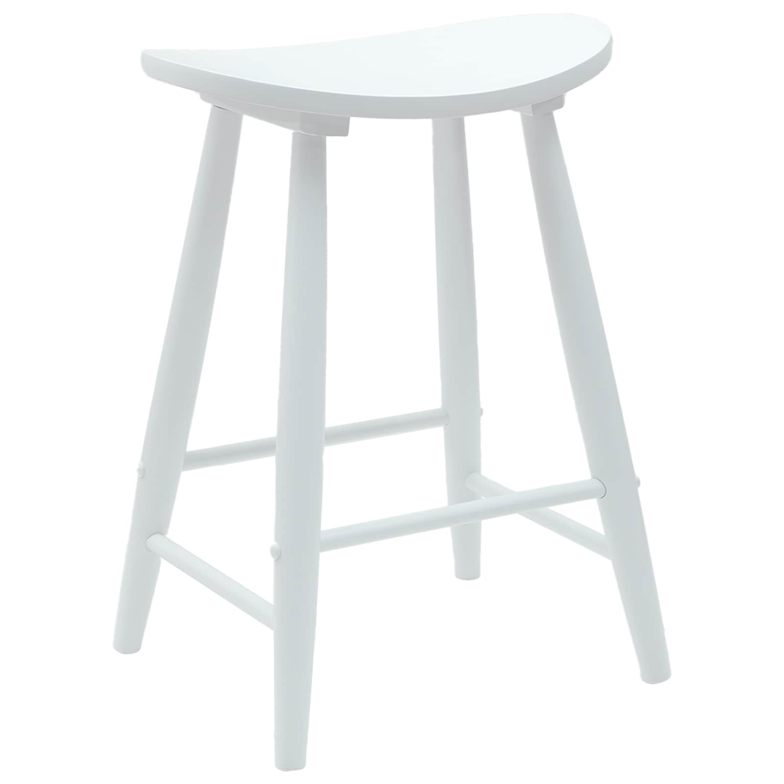 vidaXL Krzesła jadalne 2 pcs Biały 46 x 37 x 63 cm Drewno Gumowe