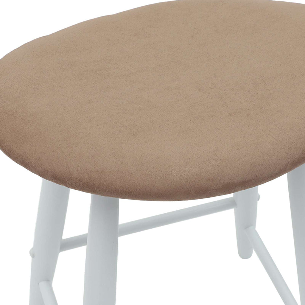vidaXL Krzesła jadalne 2 pcs Biały 46 x 37 x 63 cm Drewno Gumowe