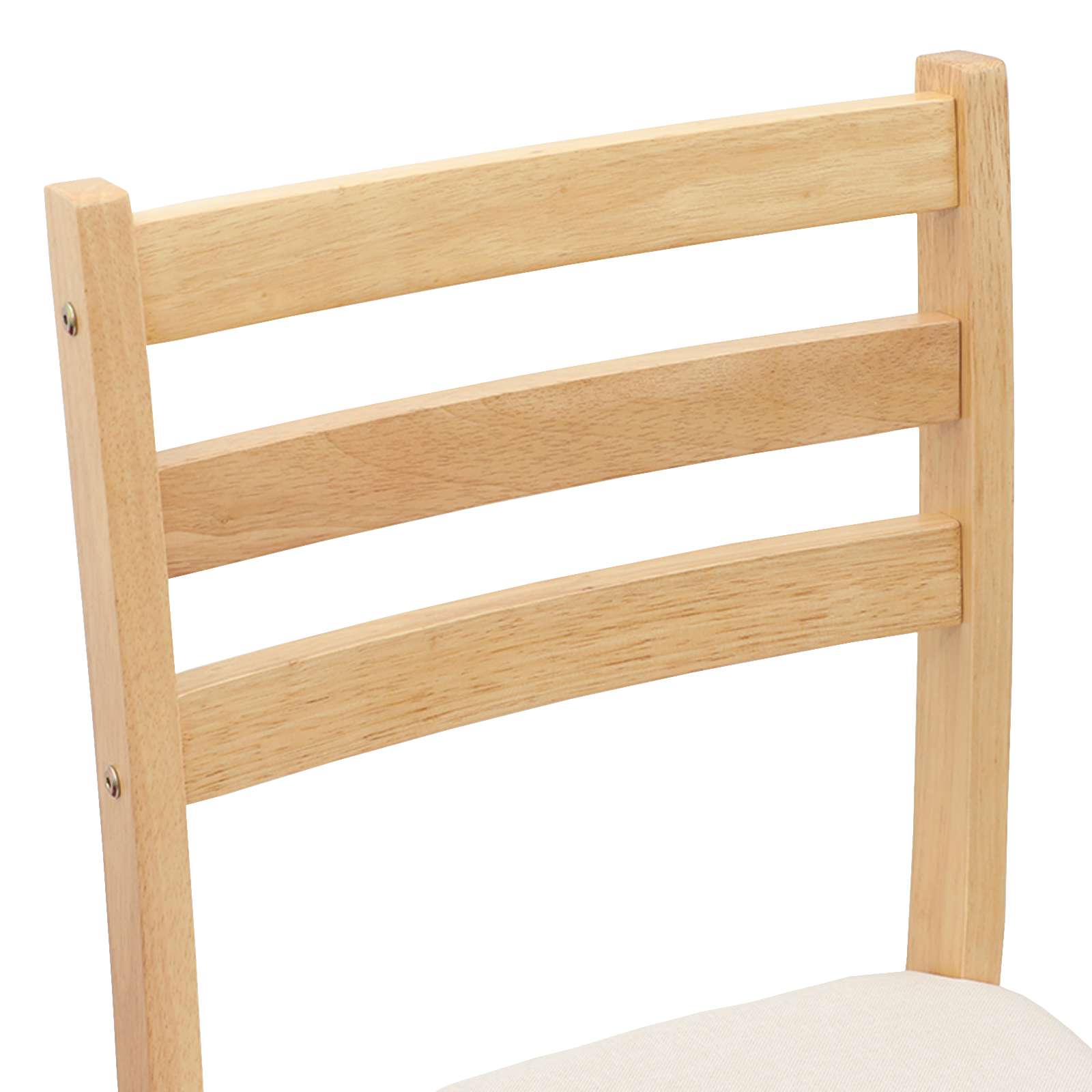 vidaXL Krzesła jadalne 2 pcs Naturalny 40 x 47,5 x 99,5 cm