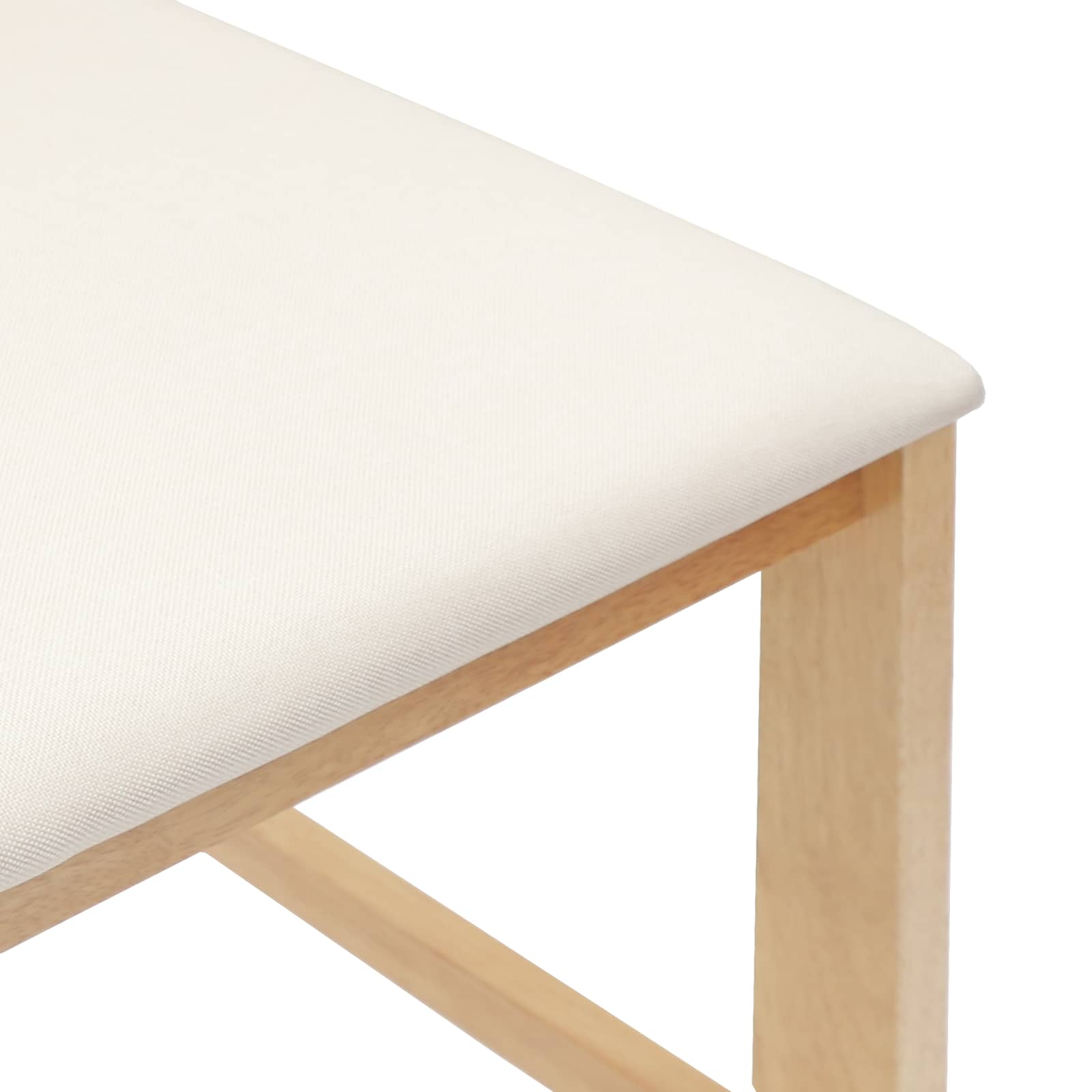 vidaXL Krzesła jadalne 2 pcs Naturalny 40 x 47,5 x 99,5 cm