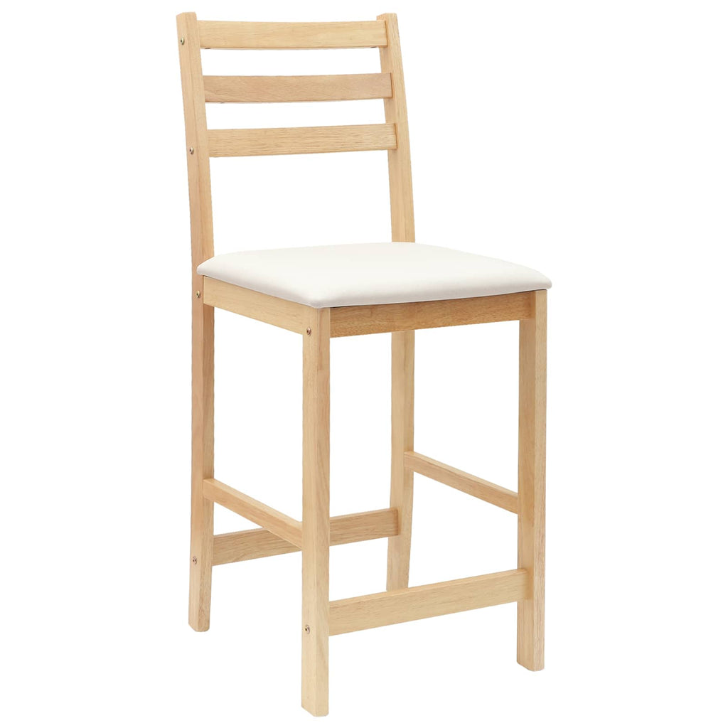 vidaXL Krzesła jadalne 2 pcs Naturalny 40 x 47,5 x 99,5 cm
