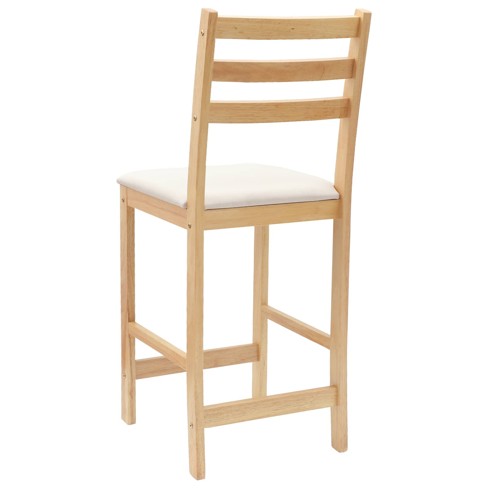 vidaXL Krzesła jadalne 2 pcs Naturalny 40 x 47,5 x 99,5 cm