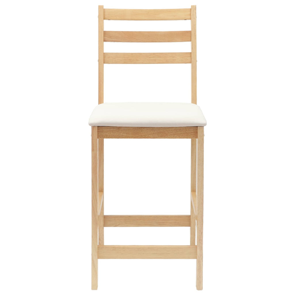 vidaXL Krzesła jadalne 2 pcs Naturalny 40 x 47,5 x 99,5 cm