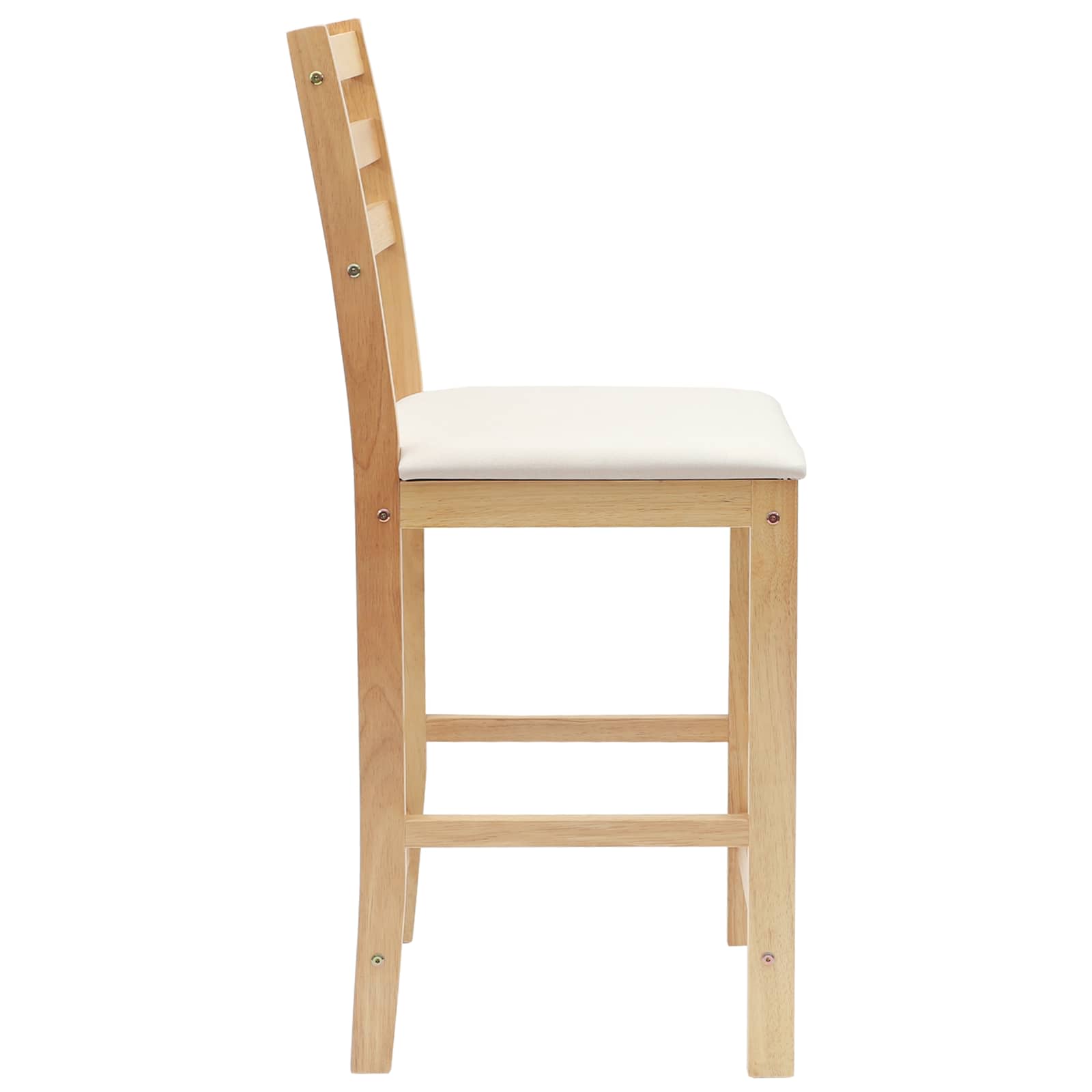vidaXL Krzesła jadalne 2 pcs Naturalny 40 x 47,5 x 99,5 cm