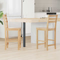 vidaXL Krzesła jadalne 2 pcs Naturalny 40 x 47,5 x 99,5 cm