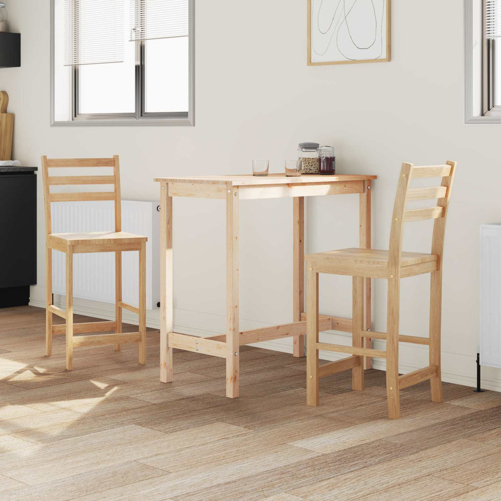 vidaXL Krzesła jadalne 2 pcs Naturalny 40 x 47,5 x 99,5 cm