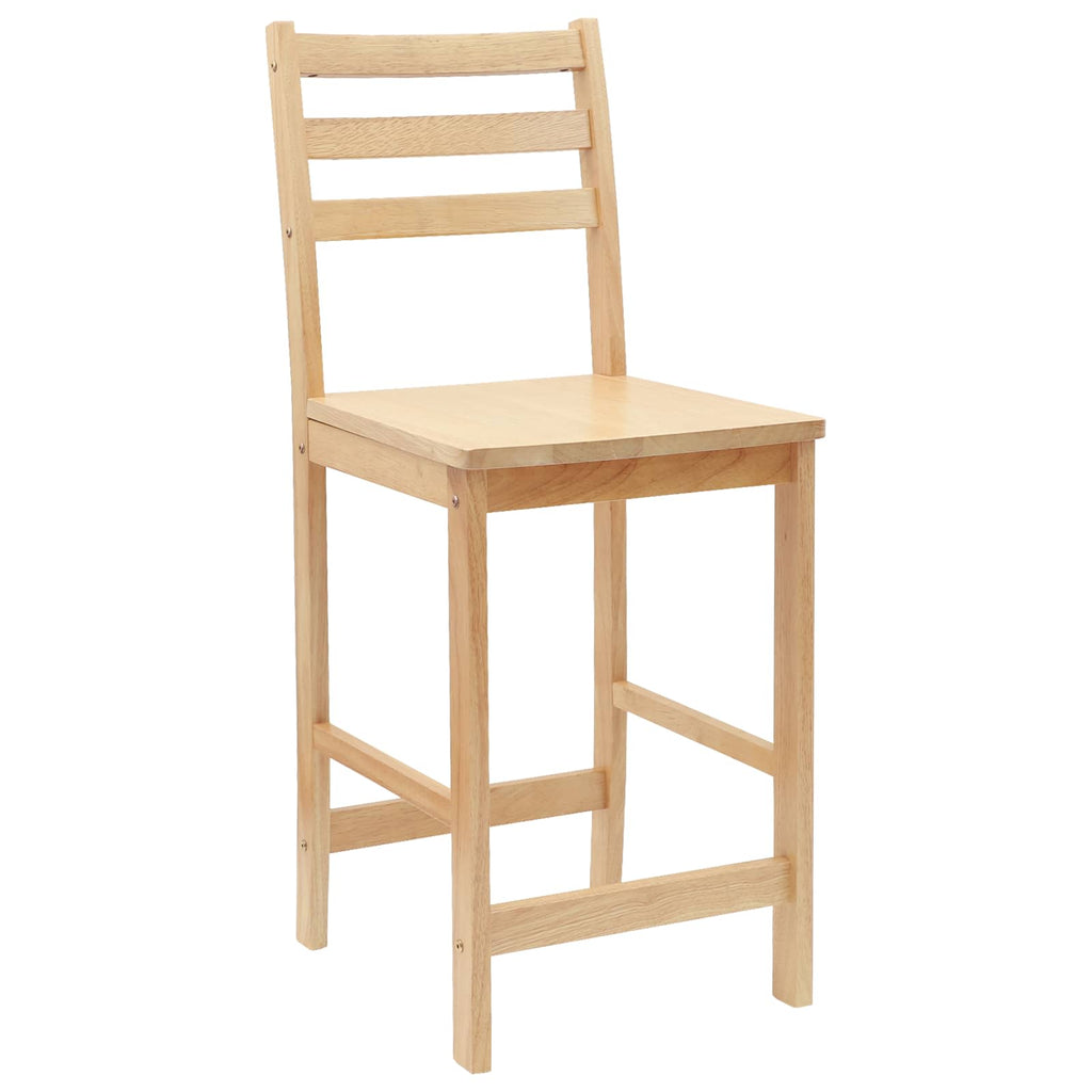 vidaXL Krzesła jadalne 2 pcs Naturalny 40 x 47,5 x 99,5 cm