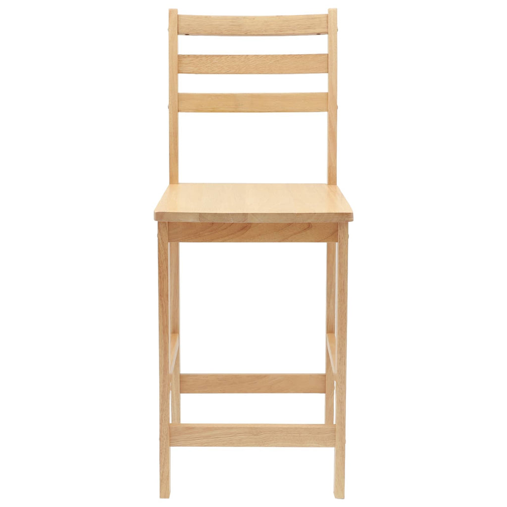 vidaXL Krzesła jadalne 2 pcs Naturalny 40 x 47,5 x 99,5 cm