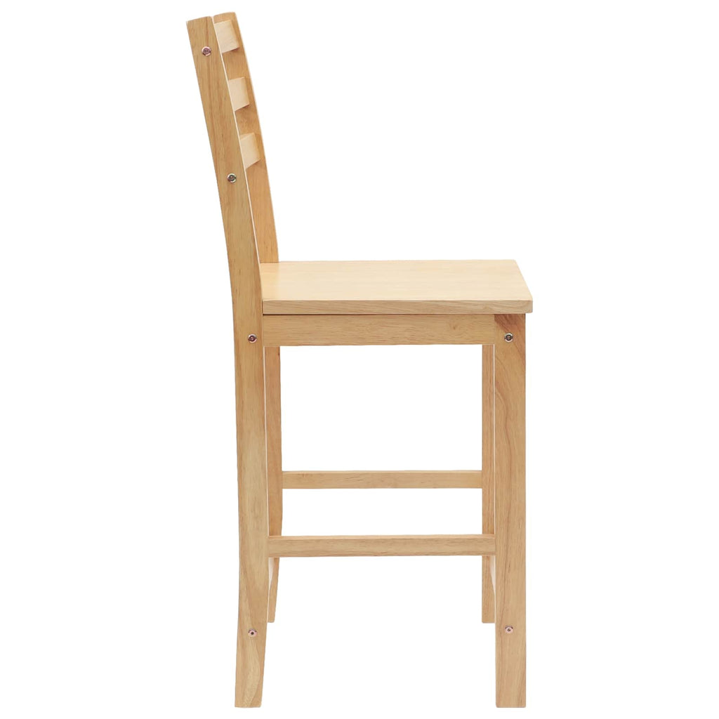 vidaXL Krzesła jadalne 2 pcs Naturalny 40 x 47,5 x 99,5 cm