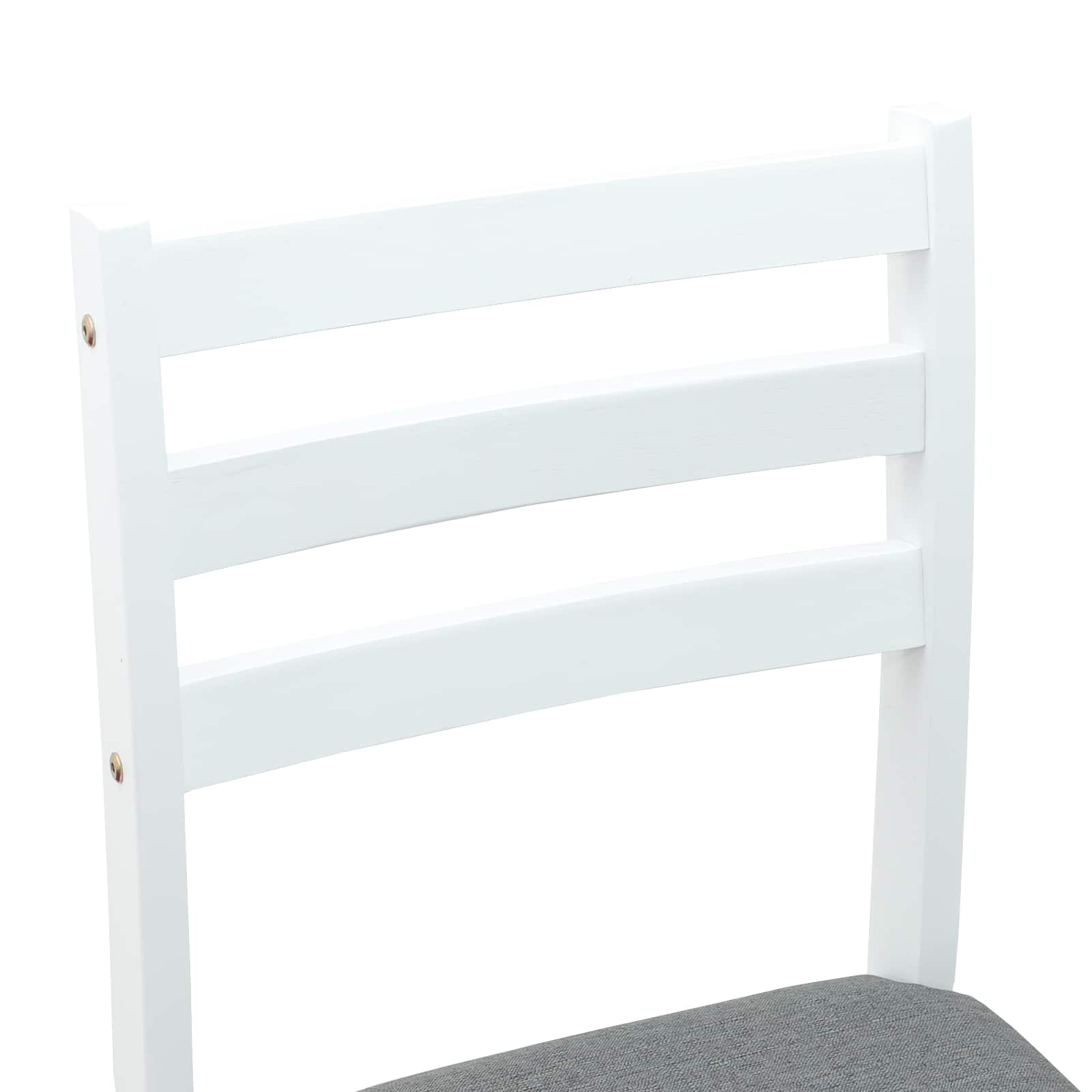 vidaXL Krzesła jadalne 2 pcs Biały 40 x 47,5 x 99,5 cm Drewno Gumowe