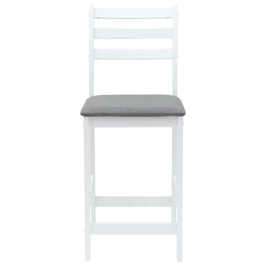 vidaXL Krzesła jadalne 2 pcs Biały 40 x 47,5 x 99,5 cm Drewno Gumowe