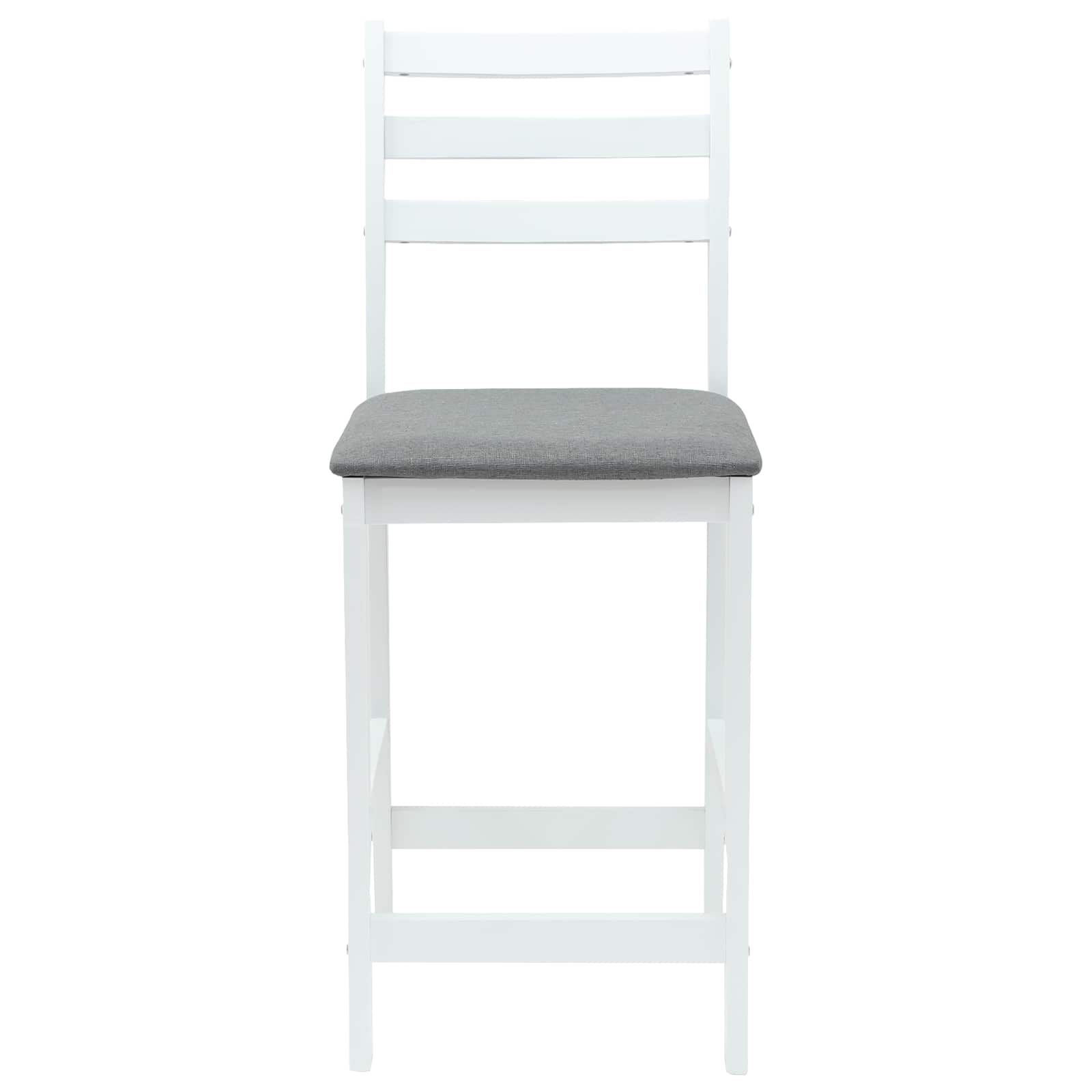 vidaXL Krzesła jadalne 2 pcs Biały 40 x 47,5 x 99,5 cm Drewno Gumowe