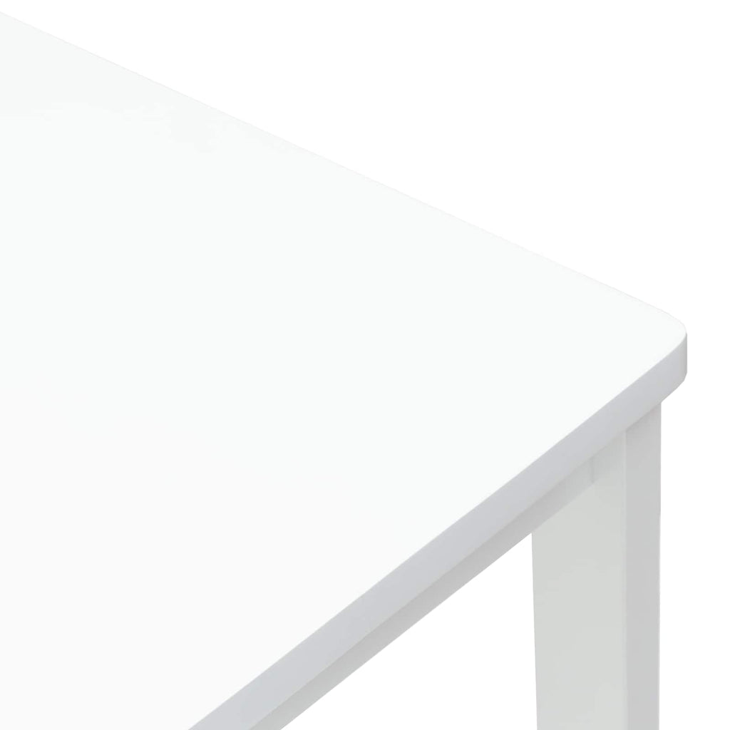vidaXL Krzesła jadalne 2 pcs Biały 40 x 47,5 x 99,5 cm Drewno Gumowe