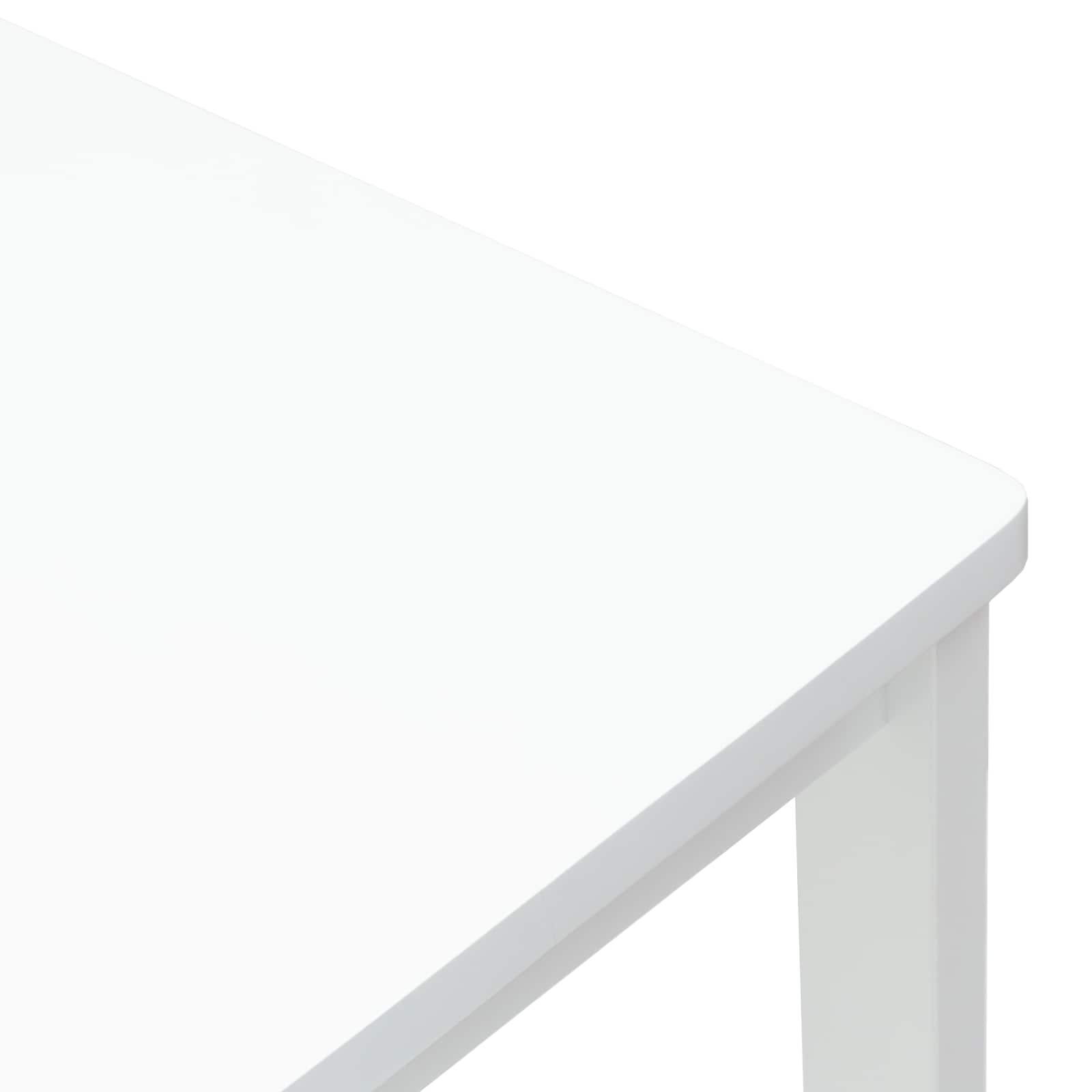 vidaXL Krzesła jadalne 2 pcs Biały 40 x 47,5 x 99,5 cm Drewno Gumowe