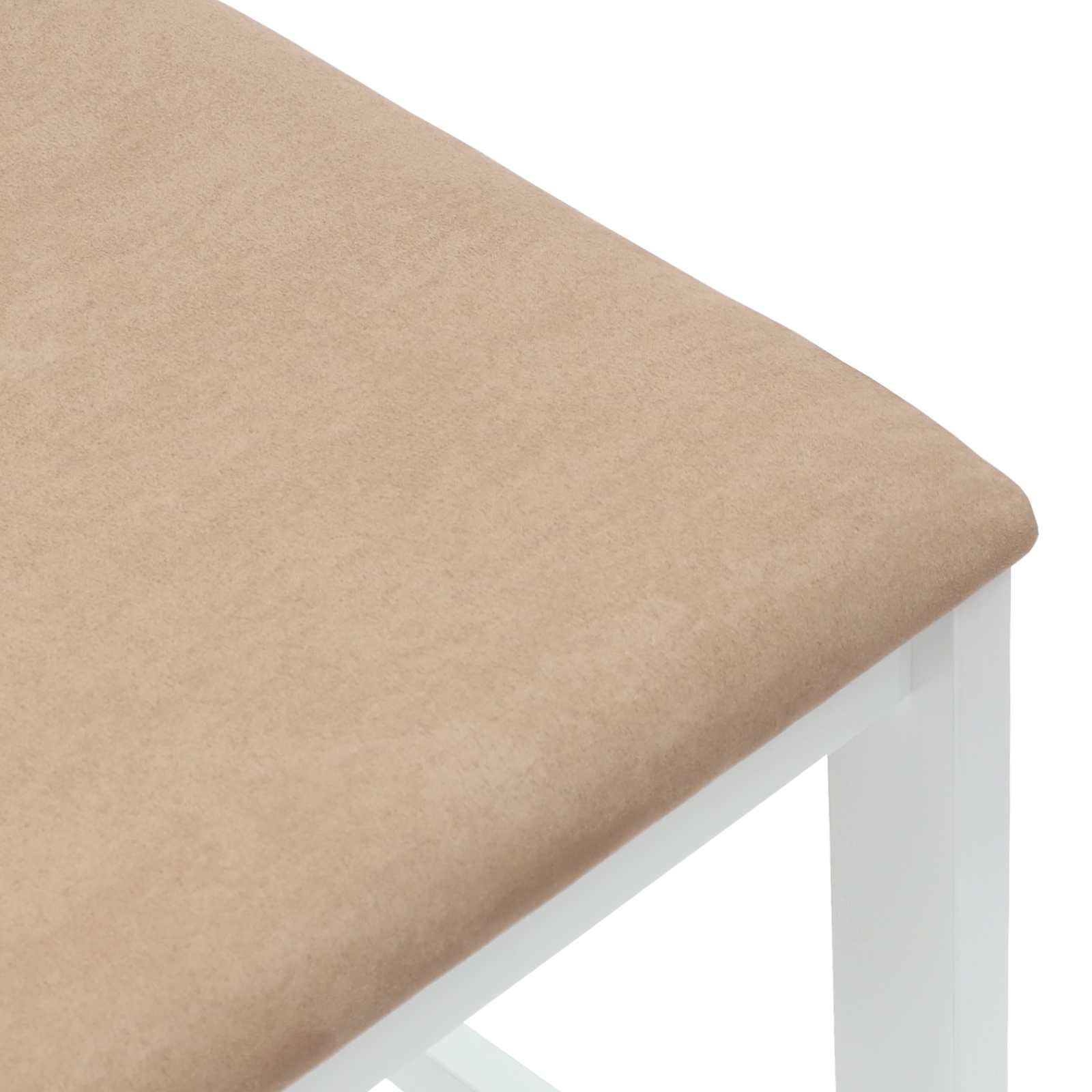vidaXL Krzesła jadalne 2 pcs Biały 40 x 47,5 x 99,5 cm Drewno Gumowe